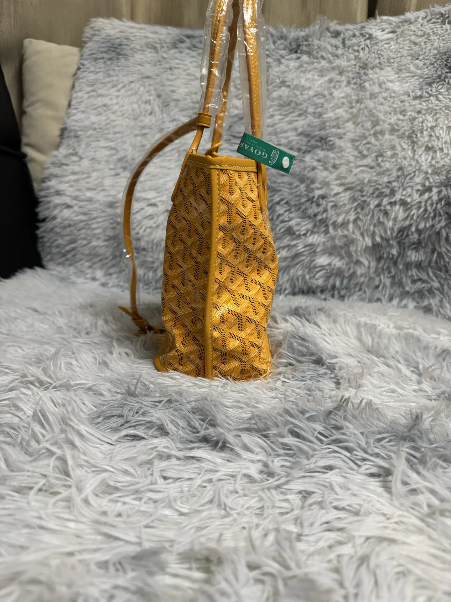 Yellow Tote Bag Leather
