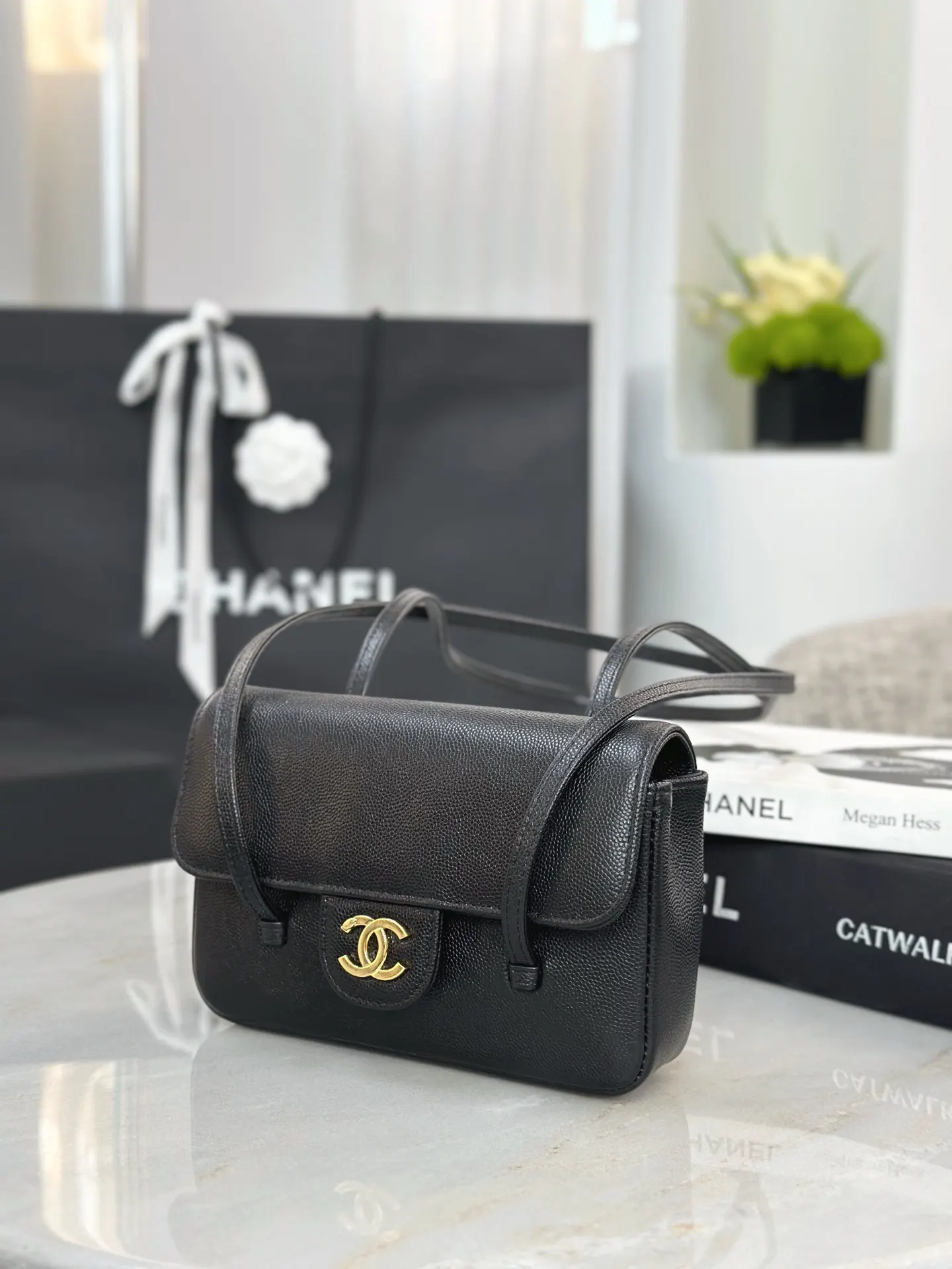 Chanel Calfskin Preppy Coco Handbag Hand Shoulder Image 3 Chanel Calfskin Preppy Coco Handbag Hand Shoulder Image 3