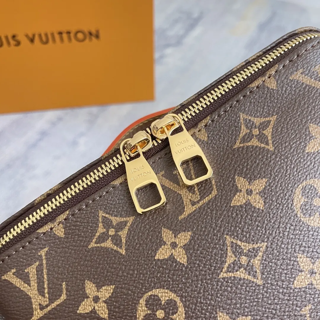Monogram Organizer Pouch Travel Canvas