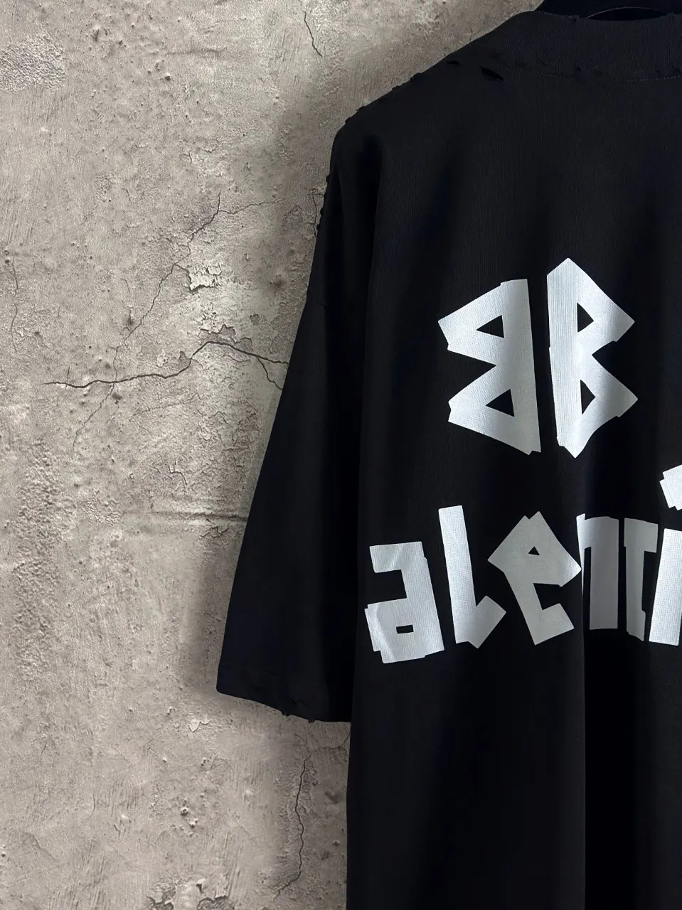 Balenciaga Black Short Sleeve T-Shirt Street