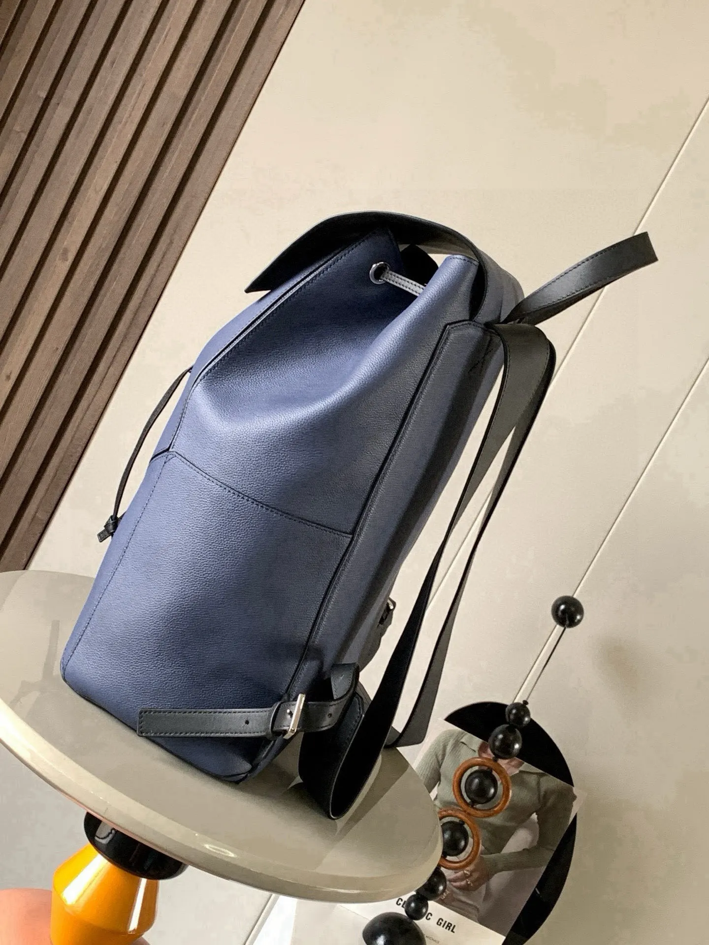 Loewe Puzzle 藍色 小牛皮 雙肩包 实用雙肩款