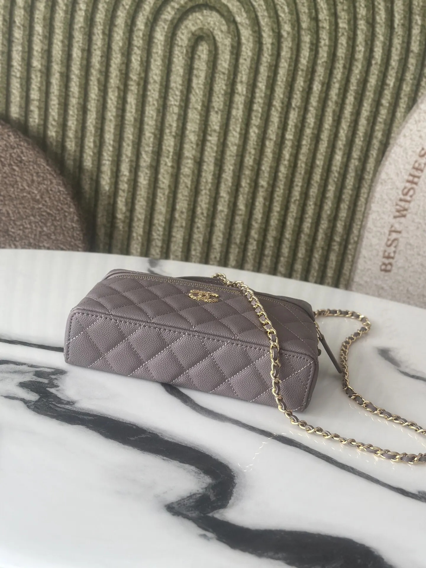 Gold Chain Bag Classic Leather