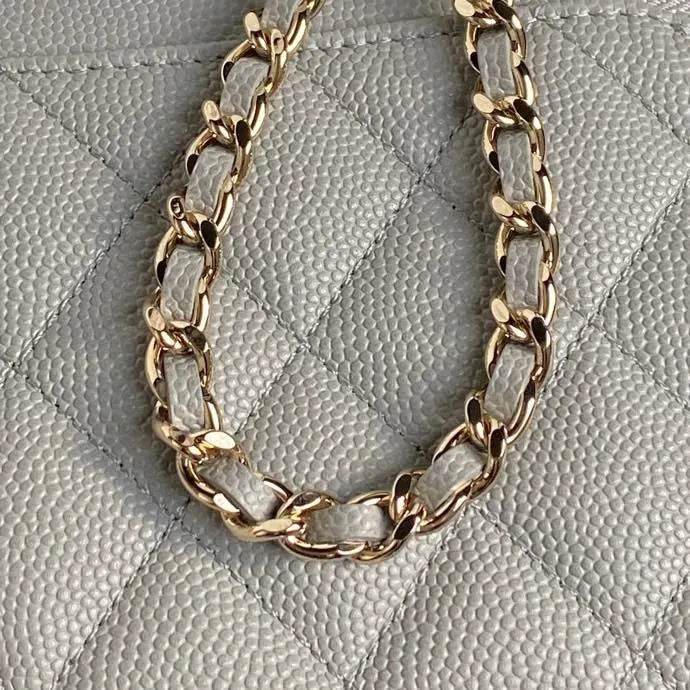Gold Chain Bag Leather