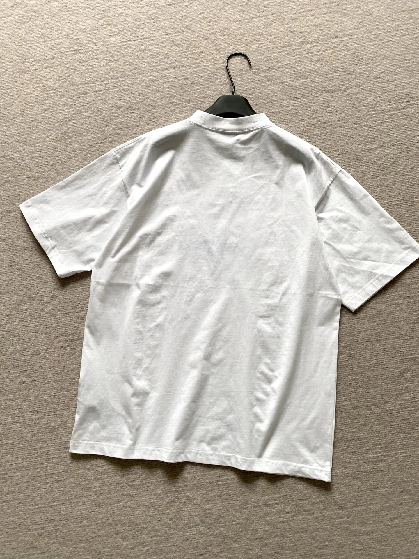 Balenciaga 蓝色 纯棉 短袖T恤 宽松休闲