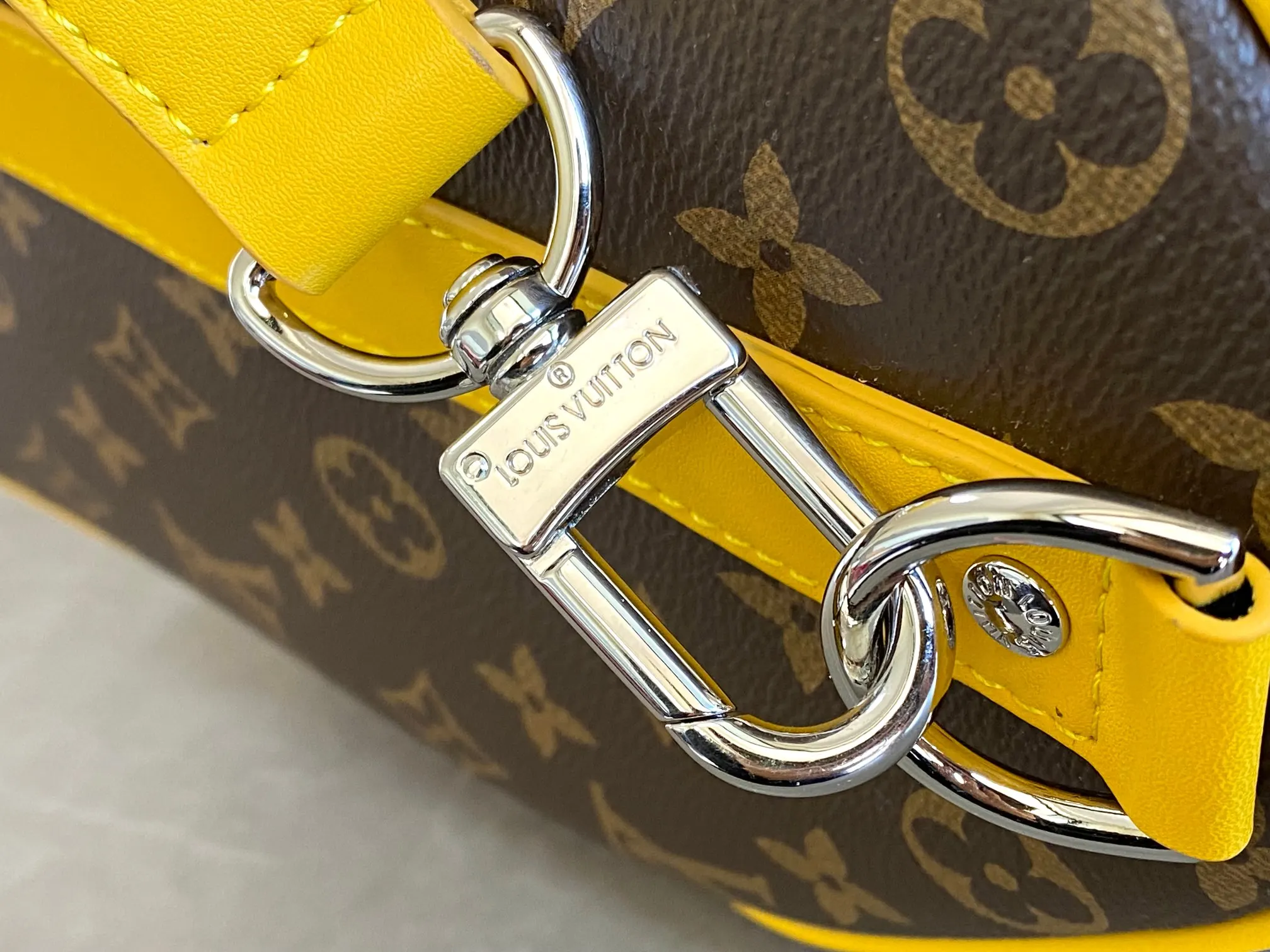 Keepall 金色 牛皮 旅行袋 大容量旅行款