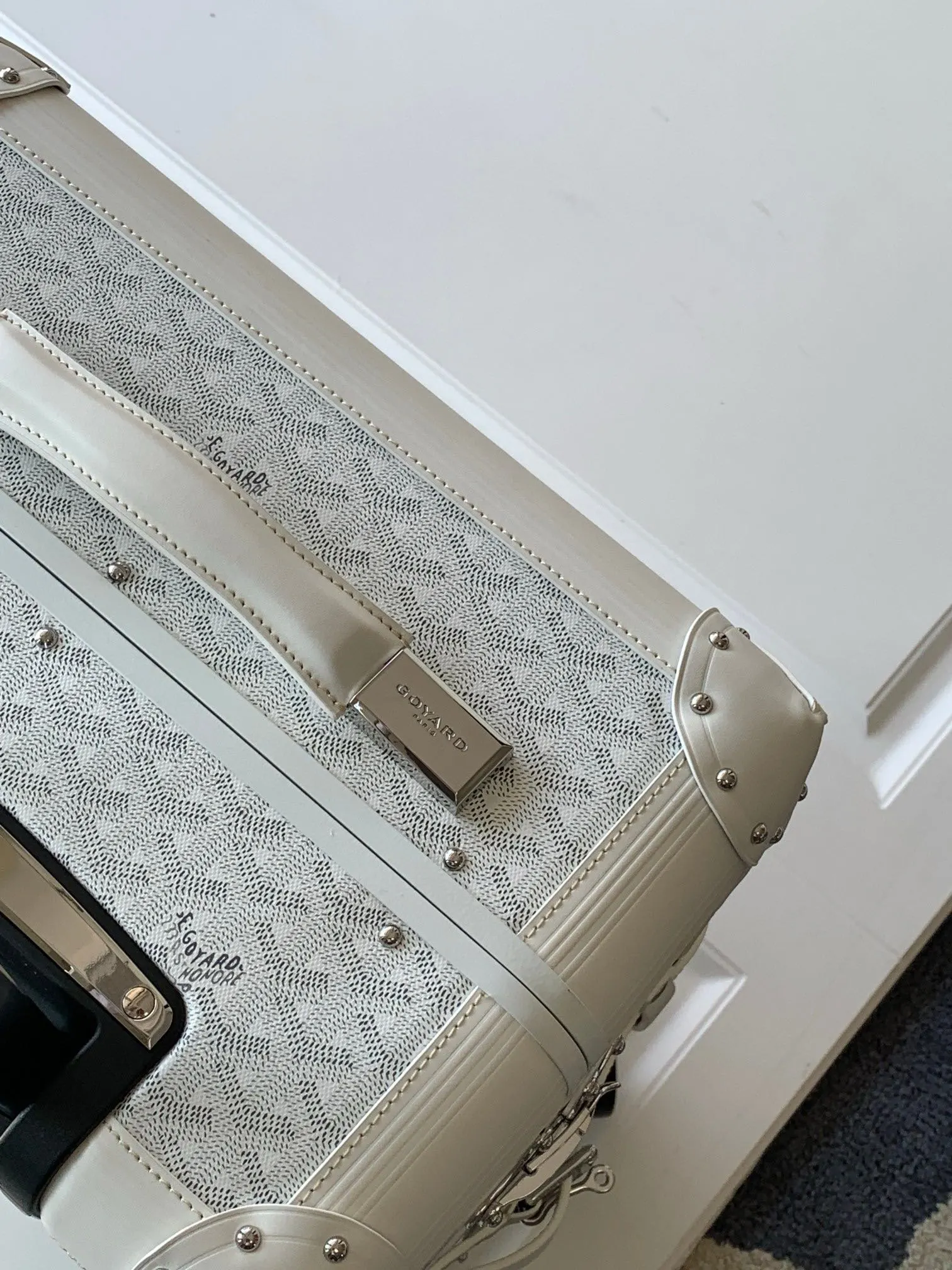 Goyard 黑色 白色 行李箱 旅行拉杆款 輕便出行款