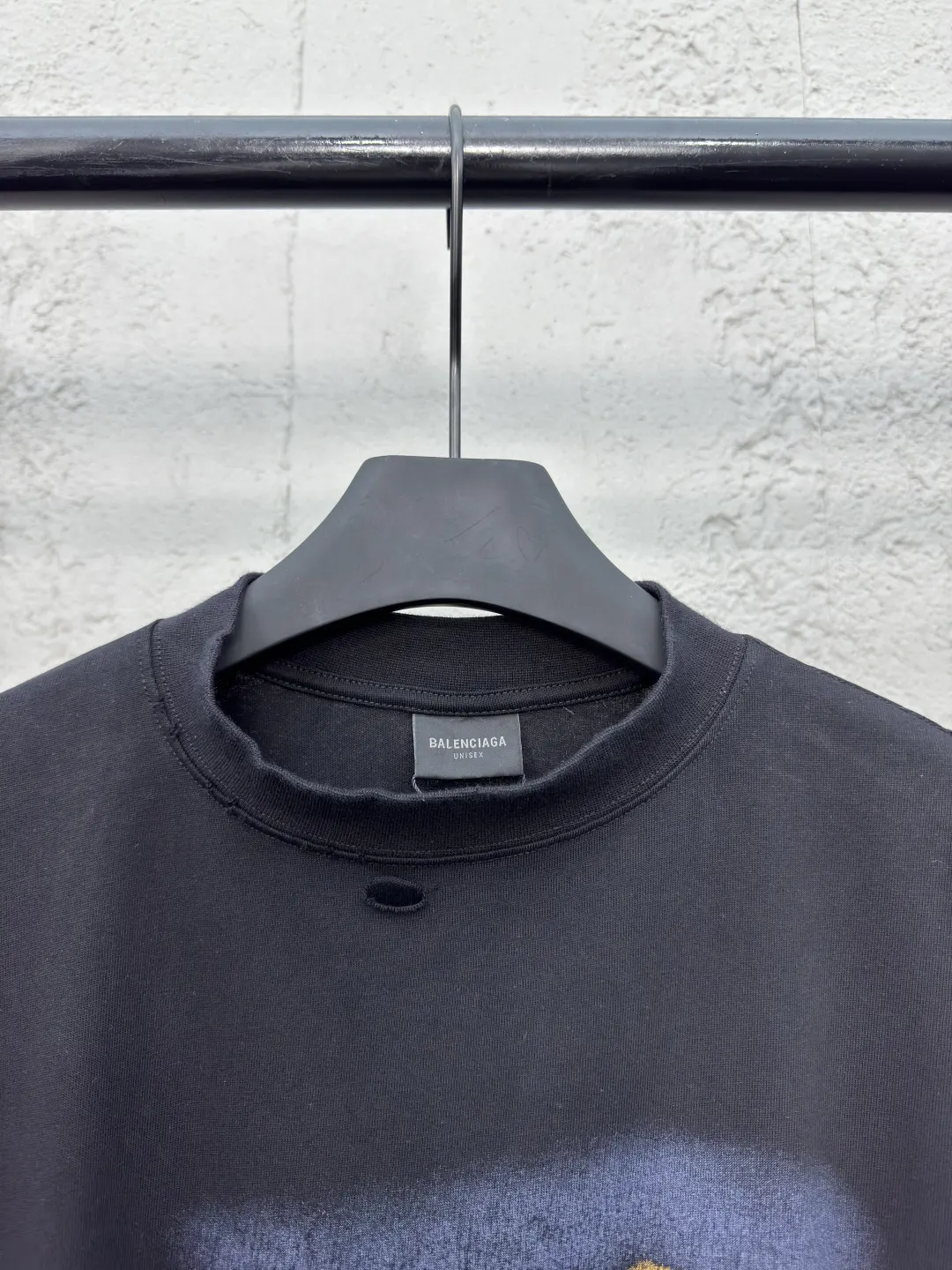 Balenciaga Black Logo Short Sleeve T-Shirt Street