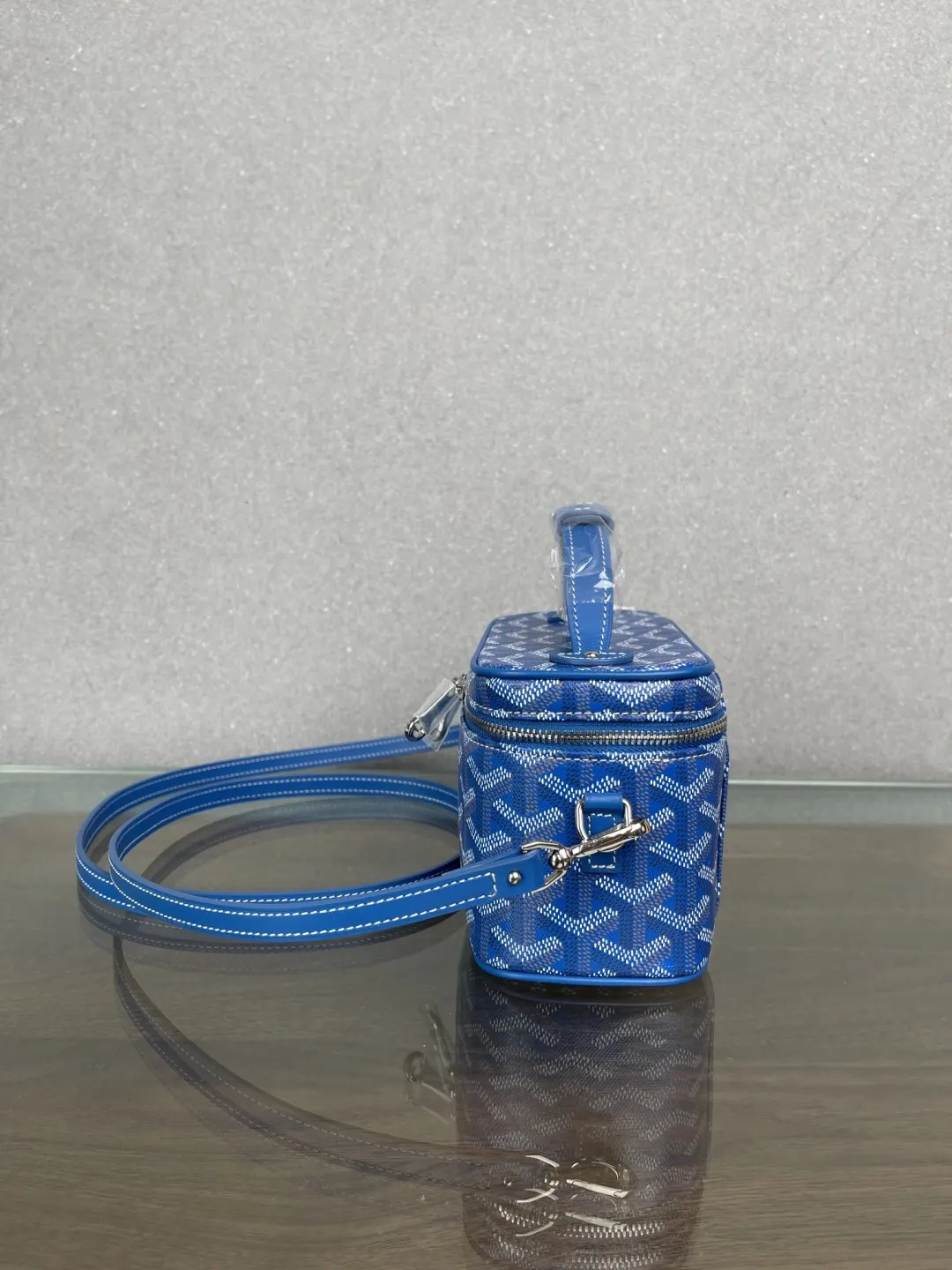 Goyard 藍色 小牛皮 化妝包 便携收納款