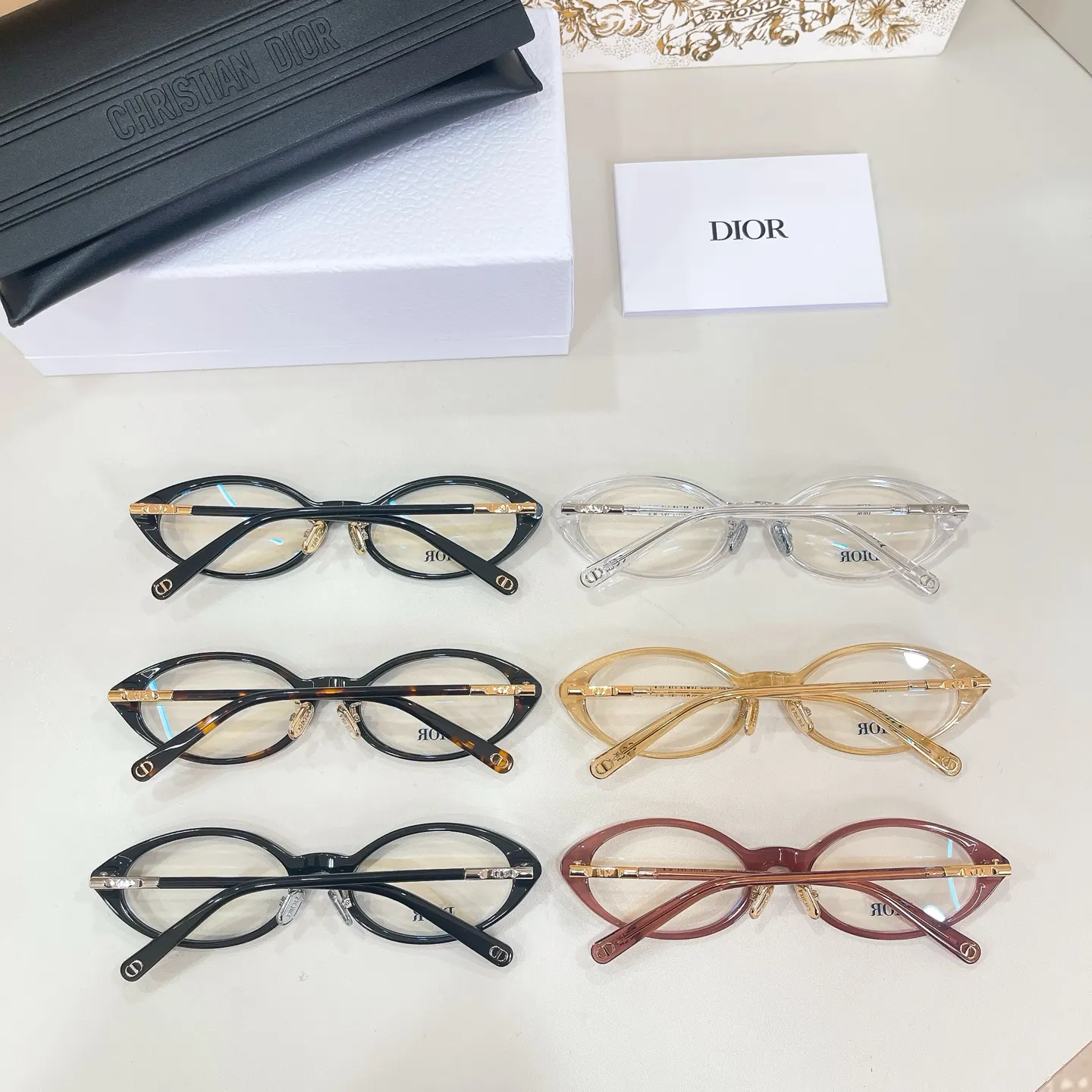 Dior 黑色细框眼镜 简约通勤款