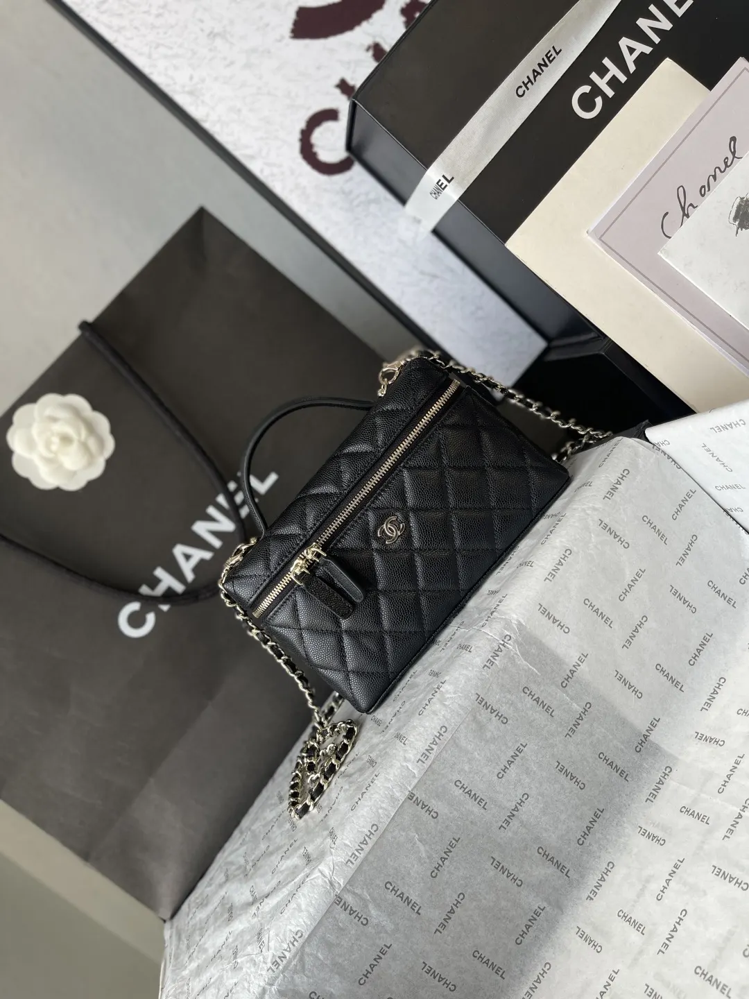 Gold Chain Bag Leather