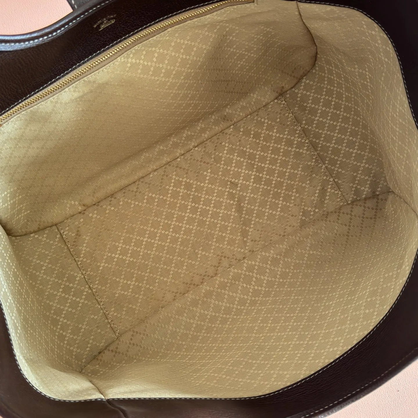 Brown Gold Tote Bag Canvas