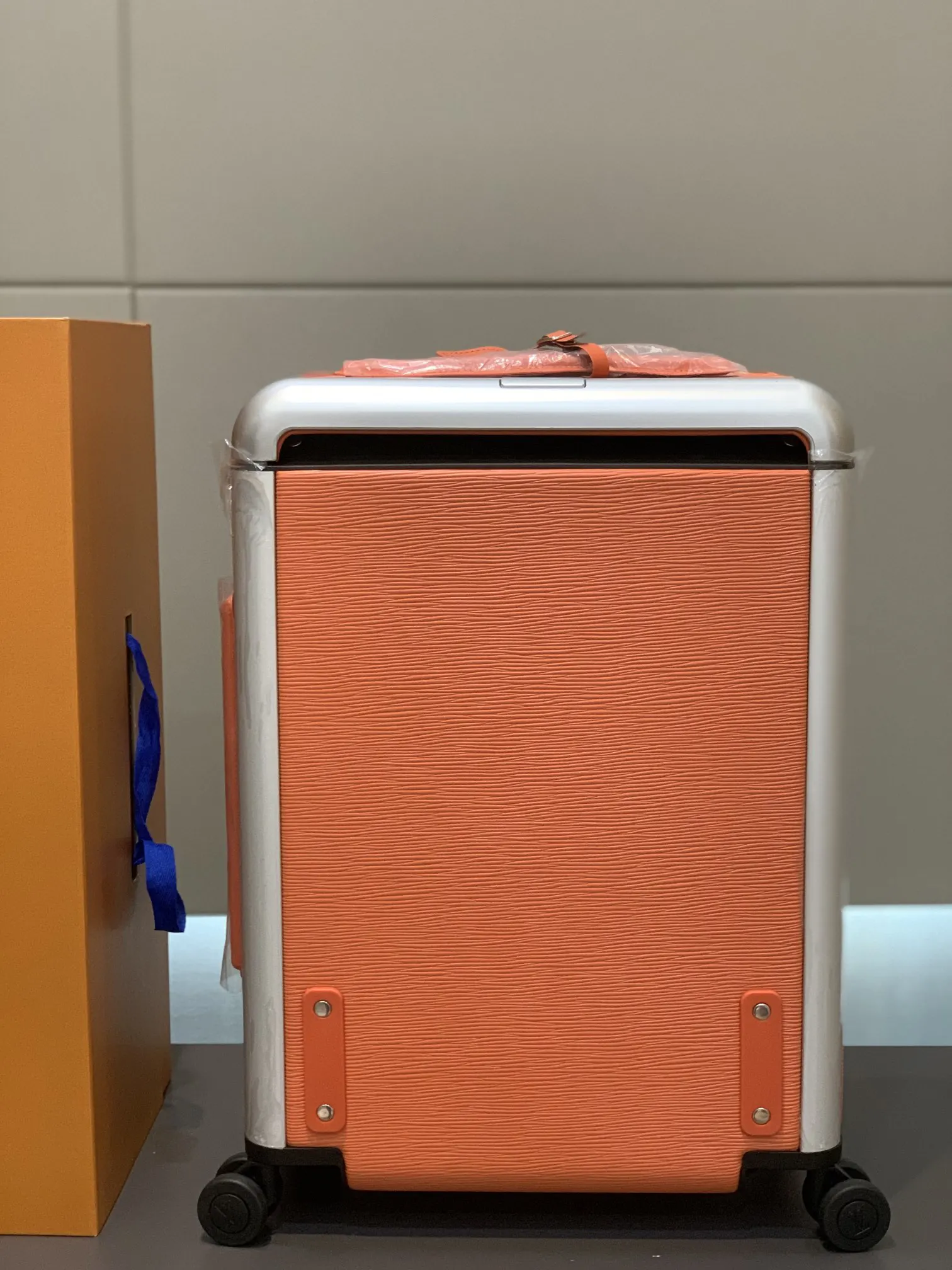 Gray Silver Suitcase Travel Lightweight
