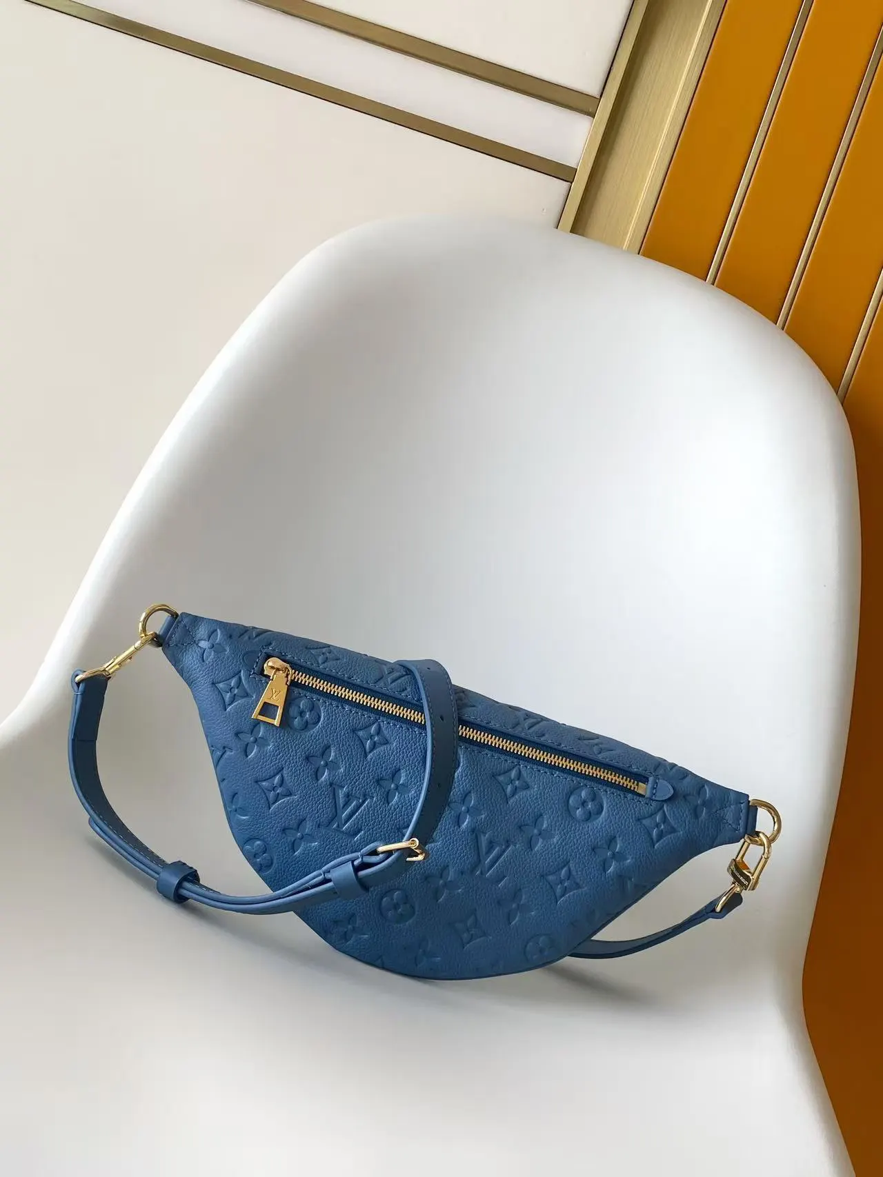 Gold Belt Bag Casual Leather