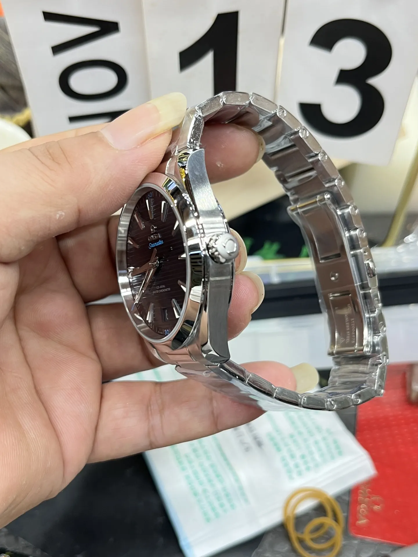 Omega 专供大厂出品 VS欧米茄海马 系列 柚木蓝面 手表 经典腕表款
