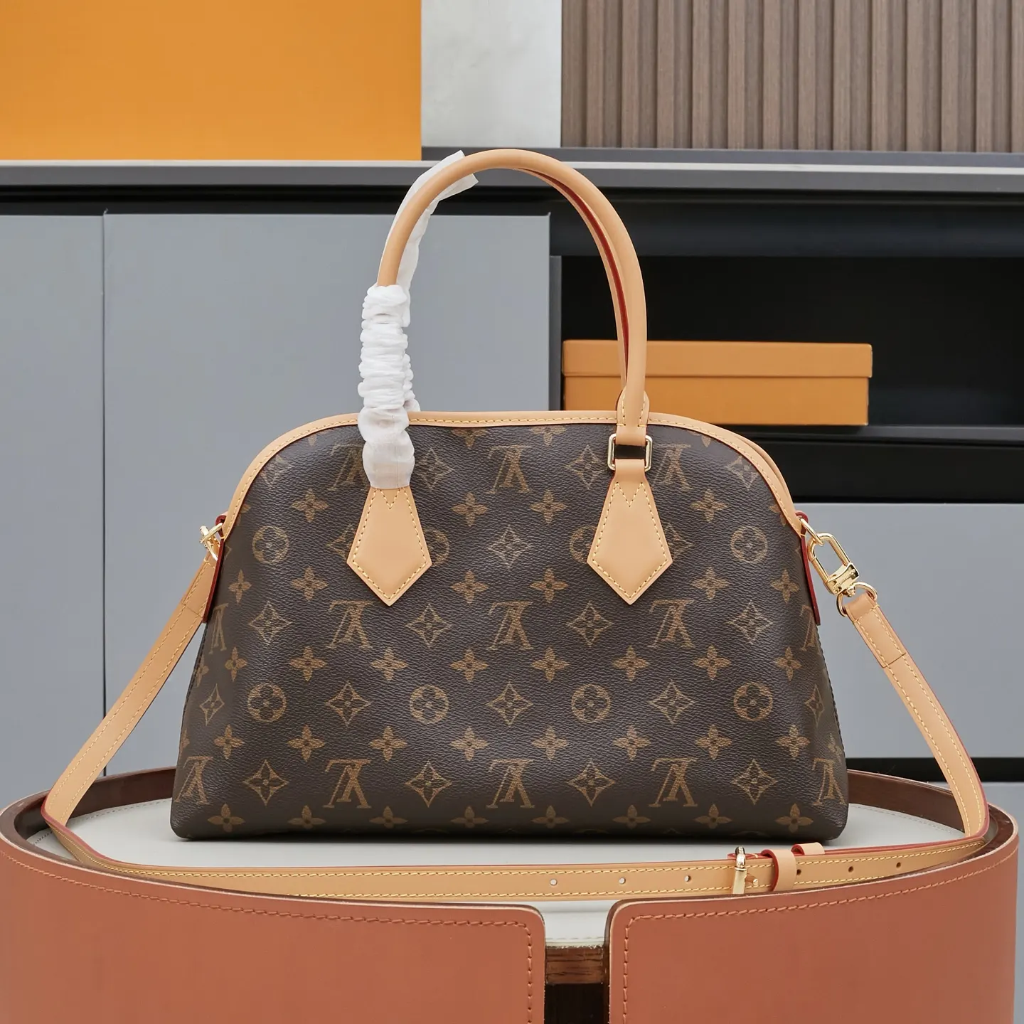 Gold Tote Bag Leather