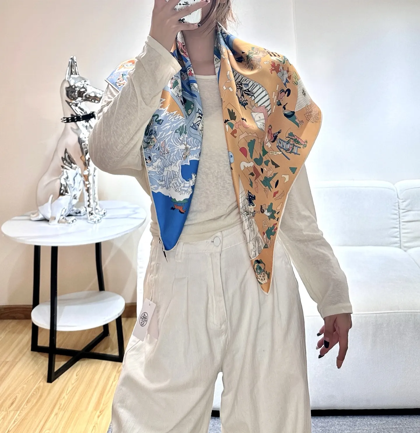 Hermès 丝巾 精致配饰