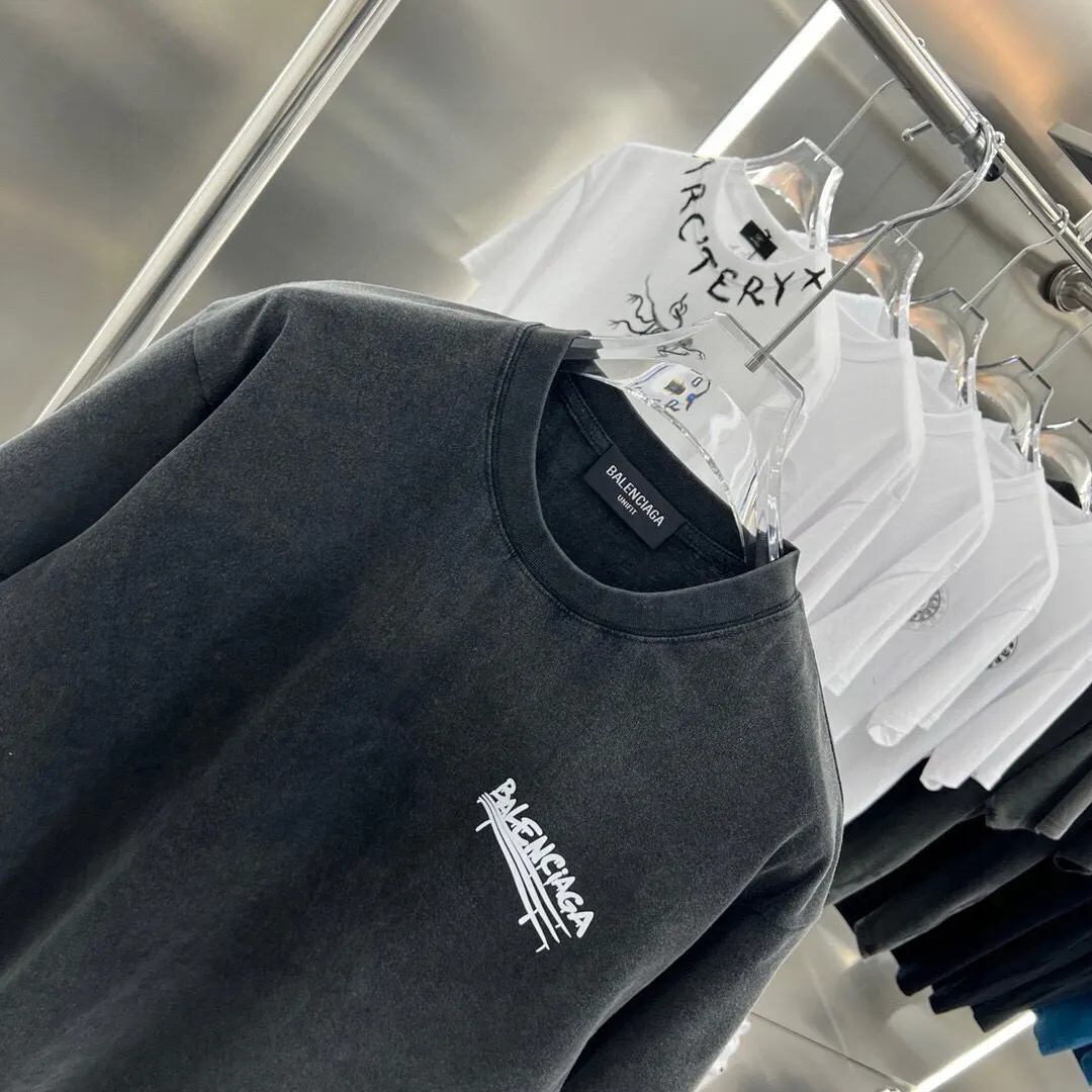 Balenciaga 黑色 Logo 短袖T恤