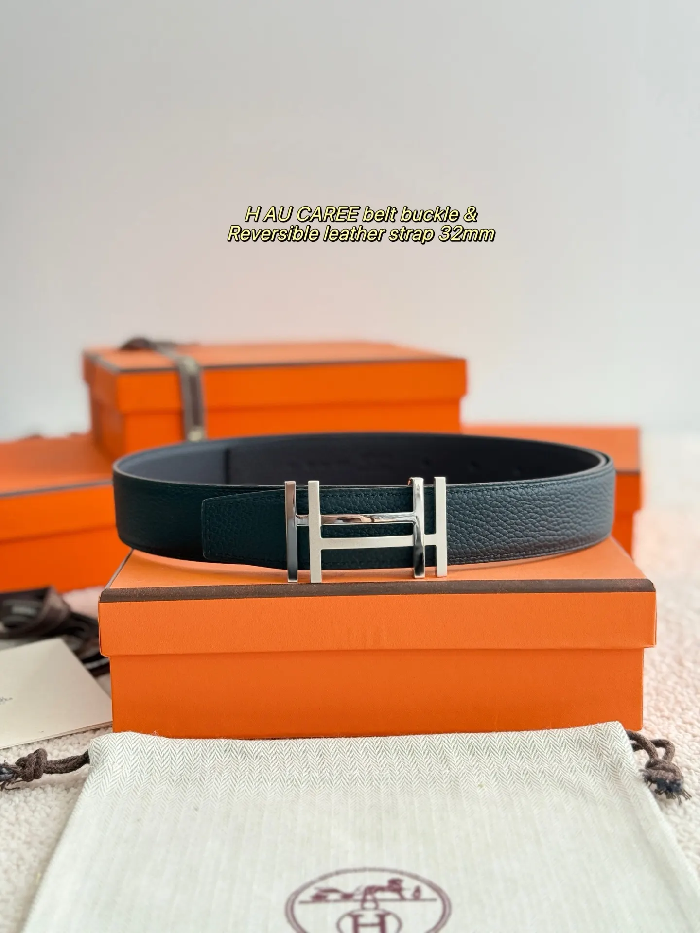 Hermès Togo牛皮 腰带 精致配饰