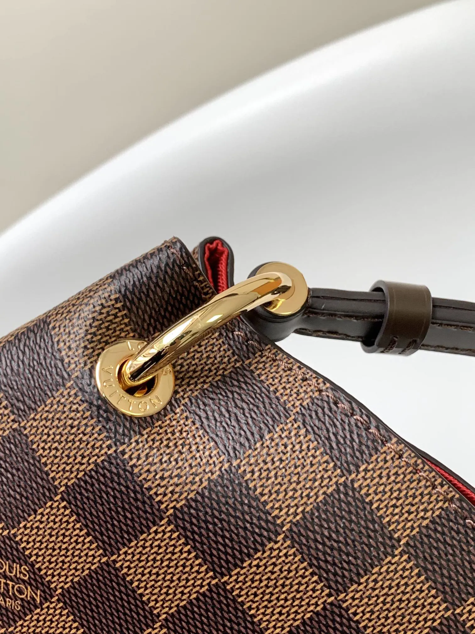 Monogram Shoulder Bag Leather