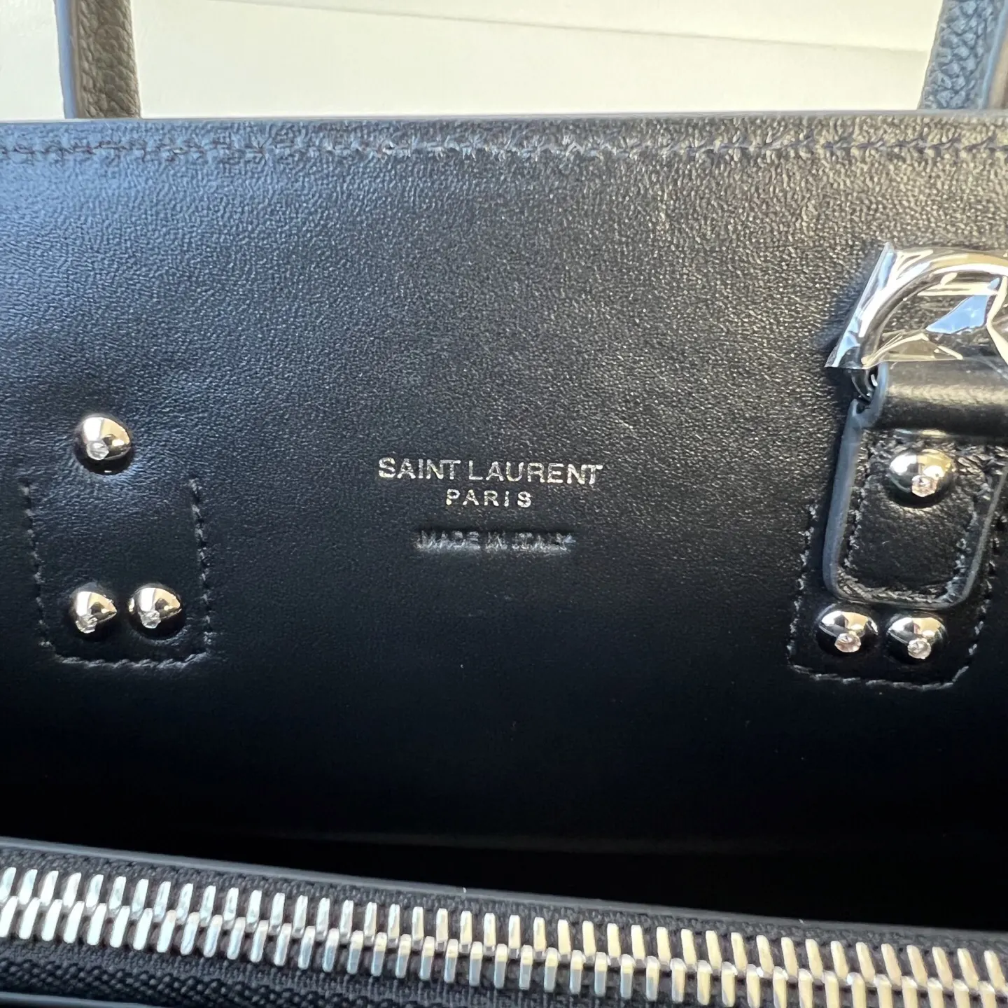 Silver Clutch Bag Leather