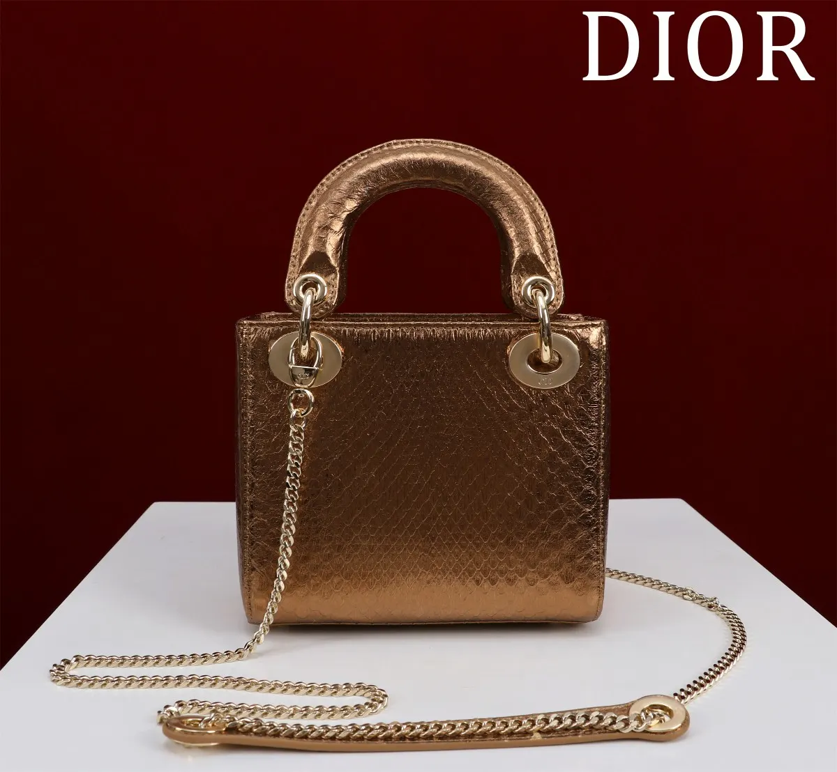 Dior Lady Dior 小号 棕色 手提包