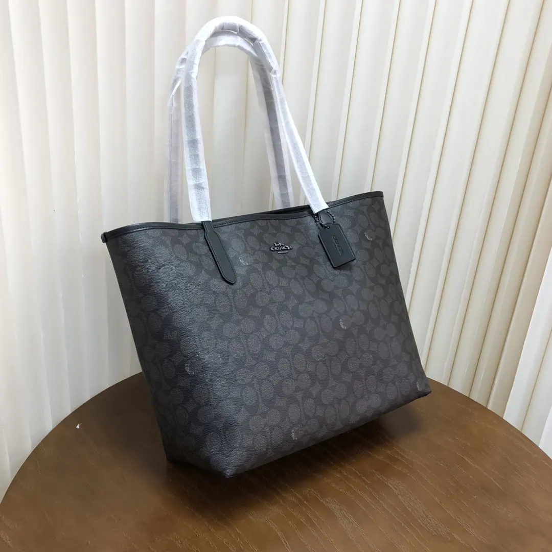Coach 老花 帆布 托特包 大容量托特款
