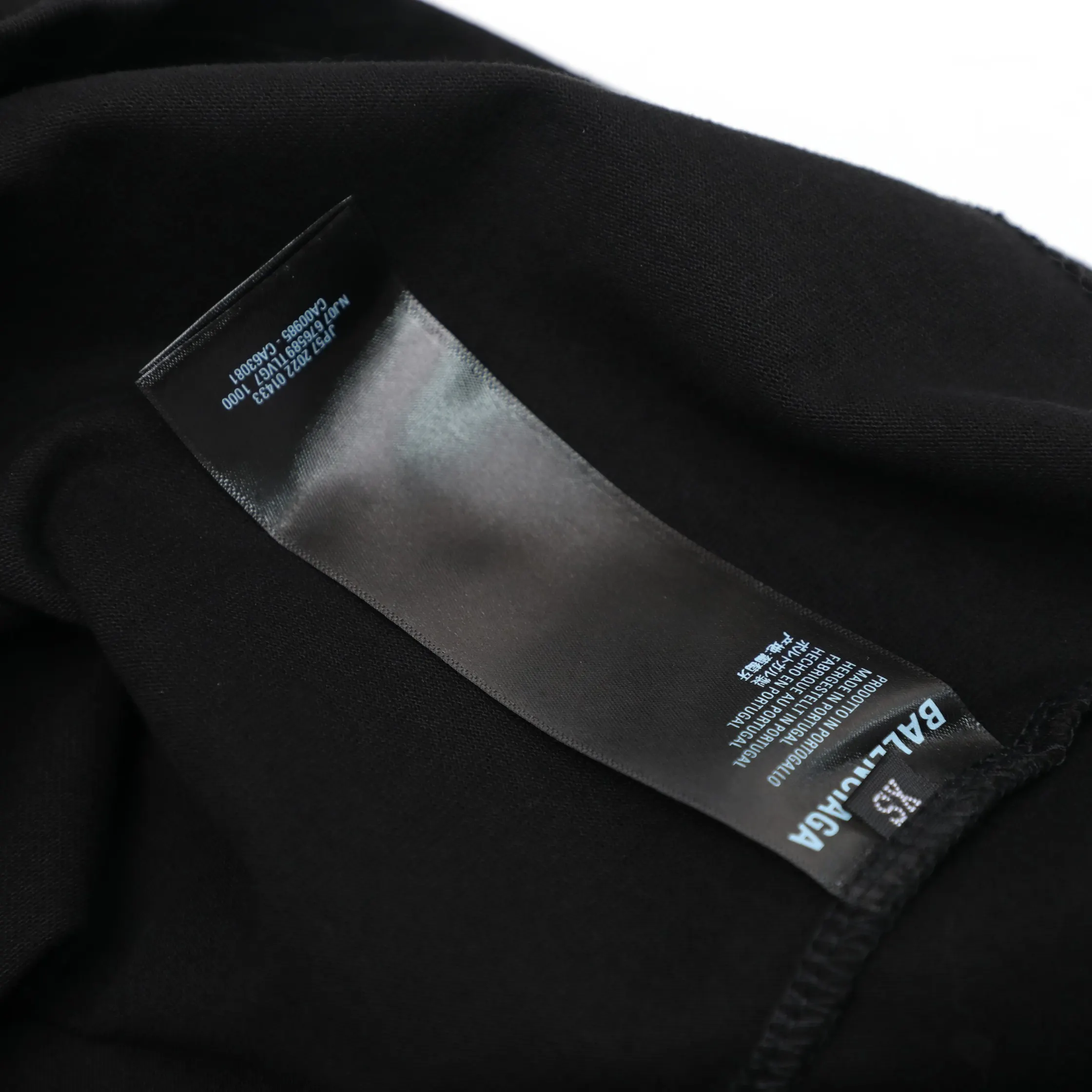 Balenciaga 黑色 純棉 Logo 短袖T恤 宽松休閒(數字10) Balenciaga 黑色 純棉 Logo 短袖T恤 宽松休閒(數字10)