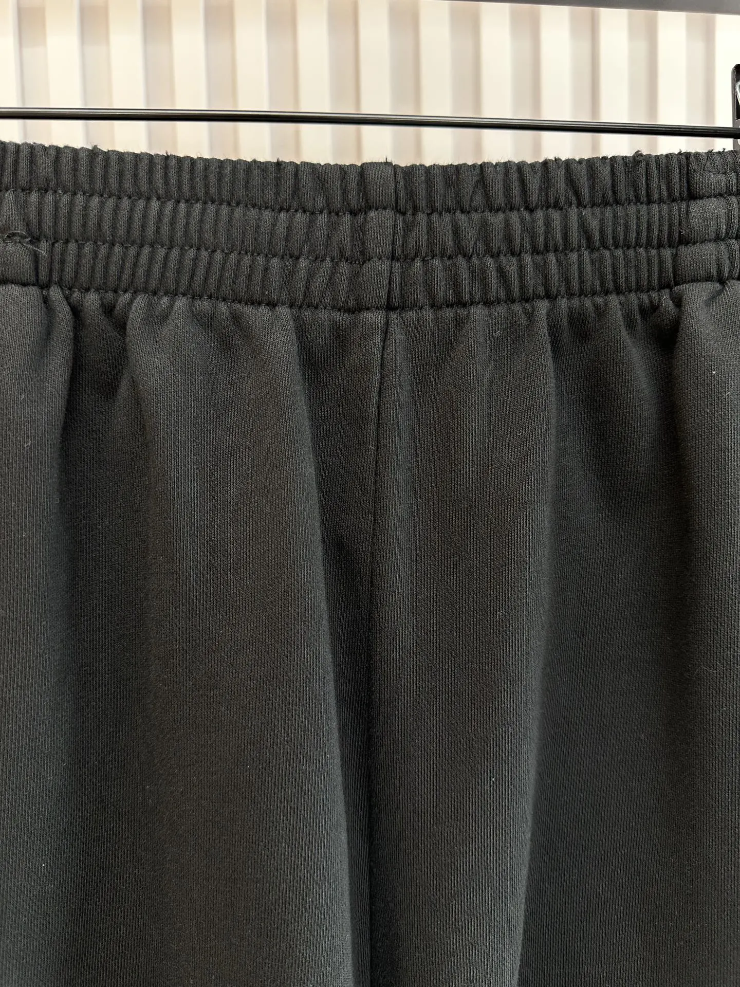 Balenciaga Black Cotton Shorts Loose