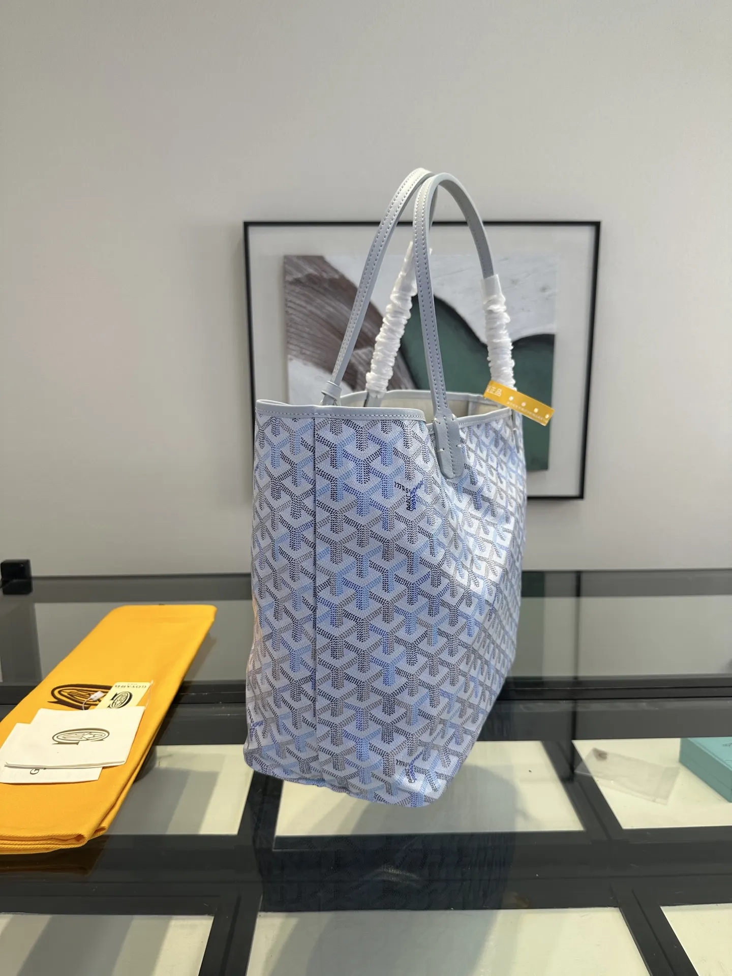 Goyard 戈雅 托特包购物袋 四季炫彩限定色 极地藍 大容量托特款