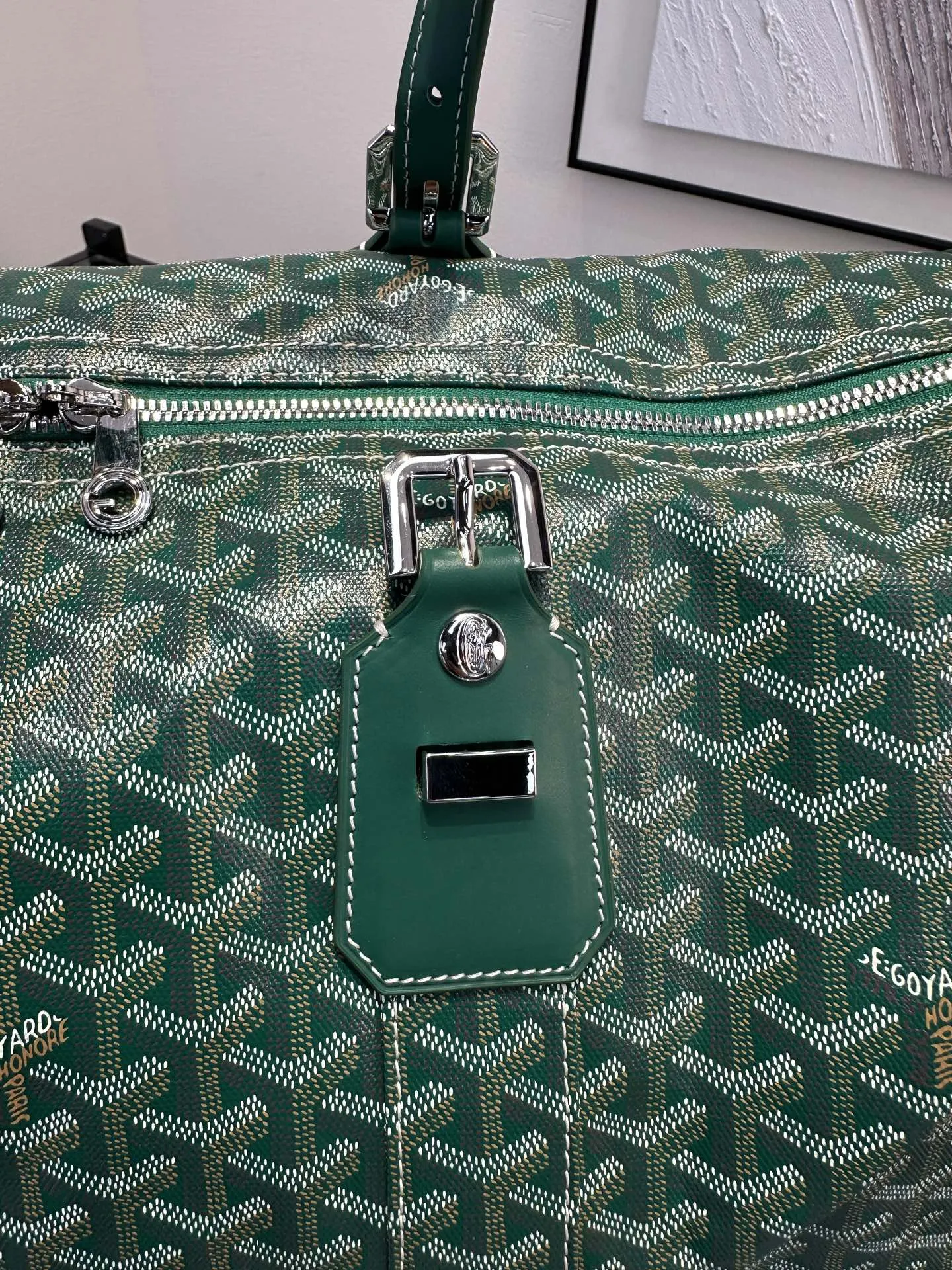 Goyard 綠色 戈雅 Boston 旅行袋 綠色 旅行袋 大容量旅行款