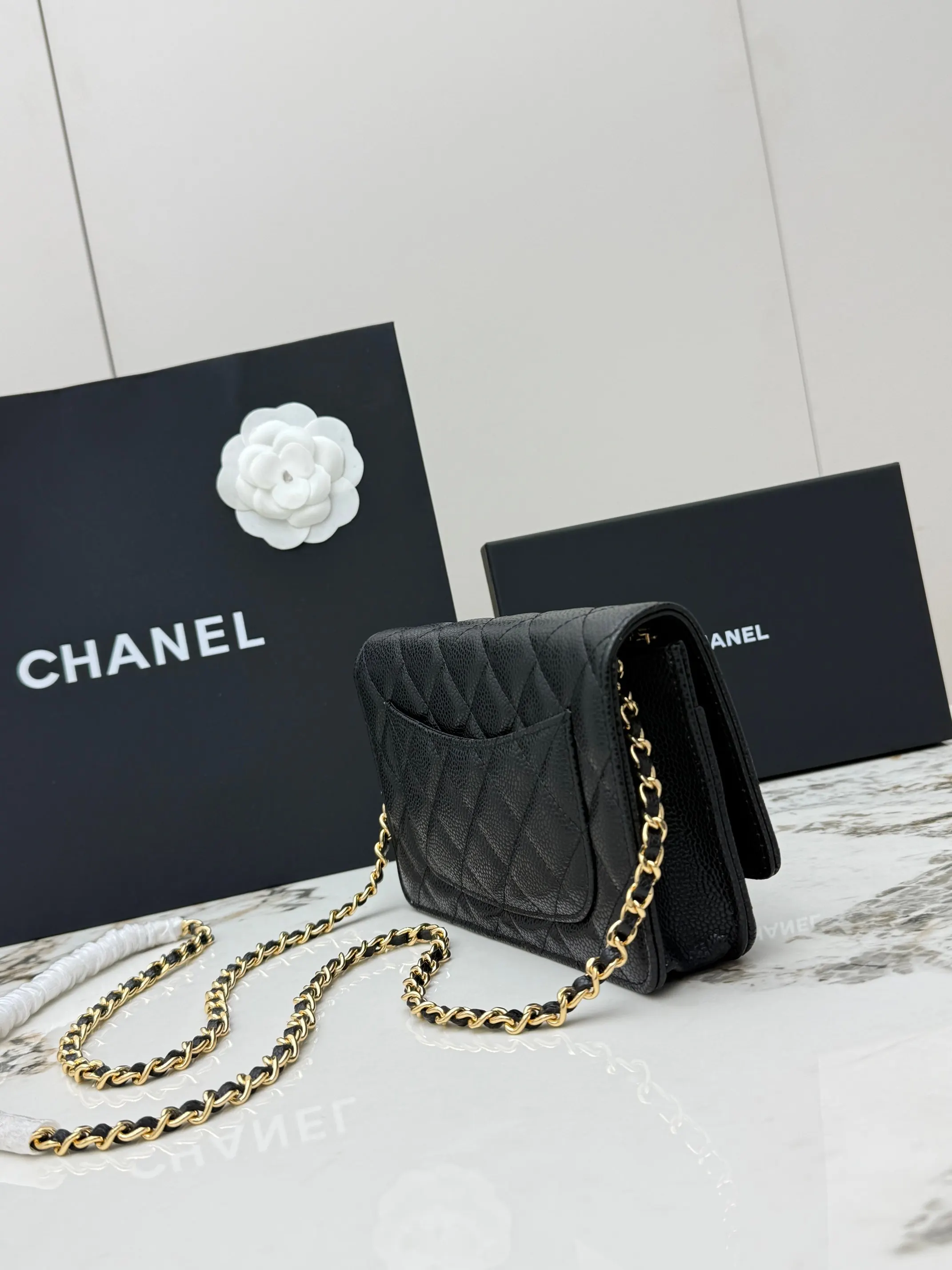 CHANEL 小牛皮 链条包 精致链条款