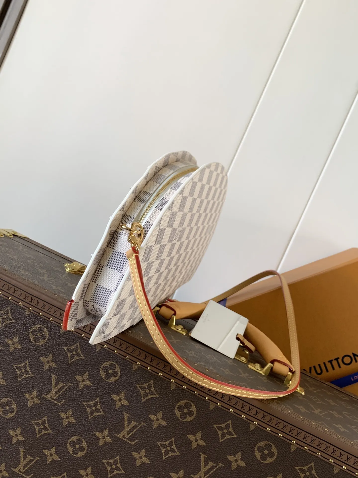LV 牛皮 Fan 手袋取材 Mo收納包 旅行收納款