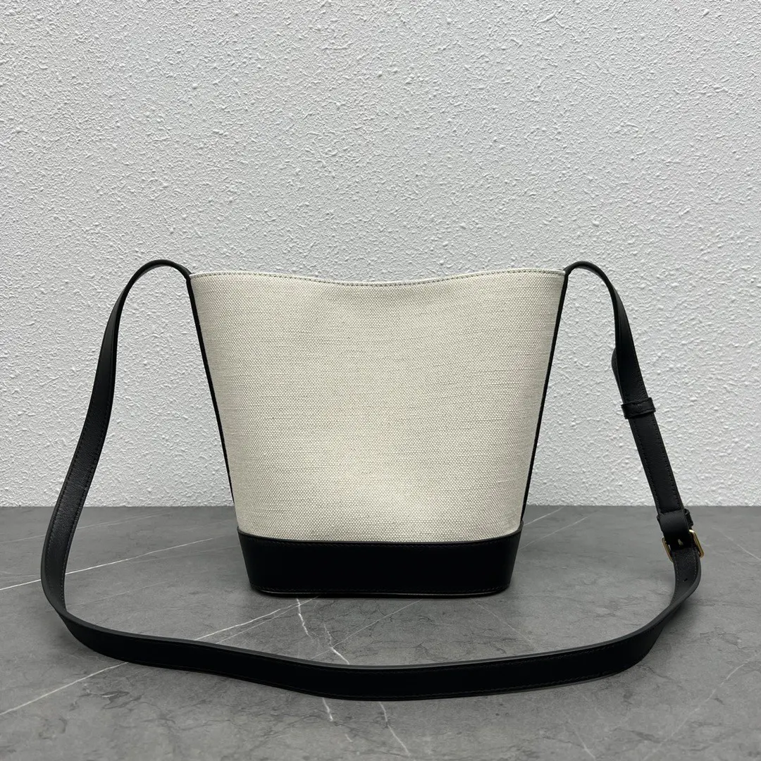 Celine 黑色 牛皮 水桶包 休闲水桶款