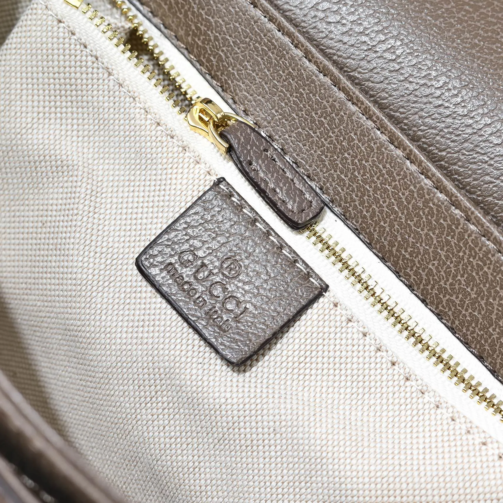 Gucci Horsebit 1955 White Monogram Crossbody Bag