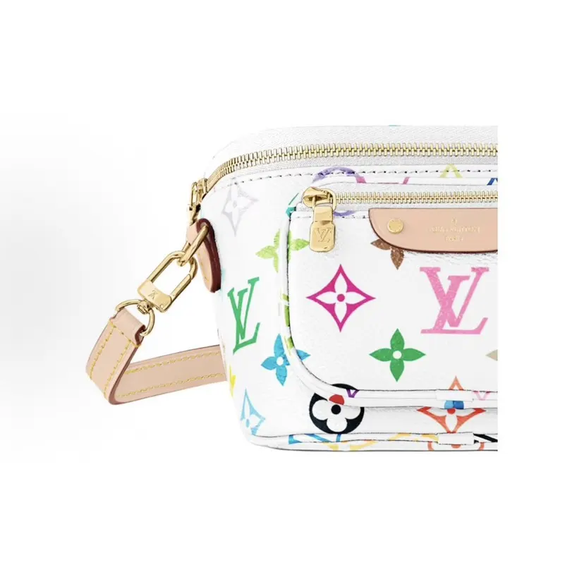 LV 白色 牛皮 腰包 休閒腰包款