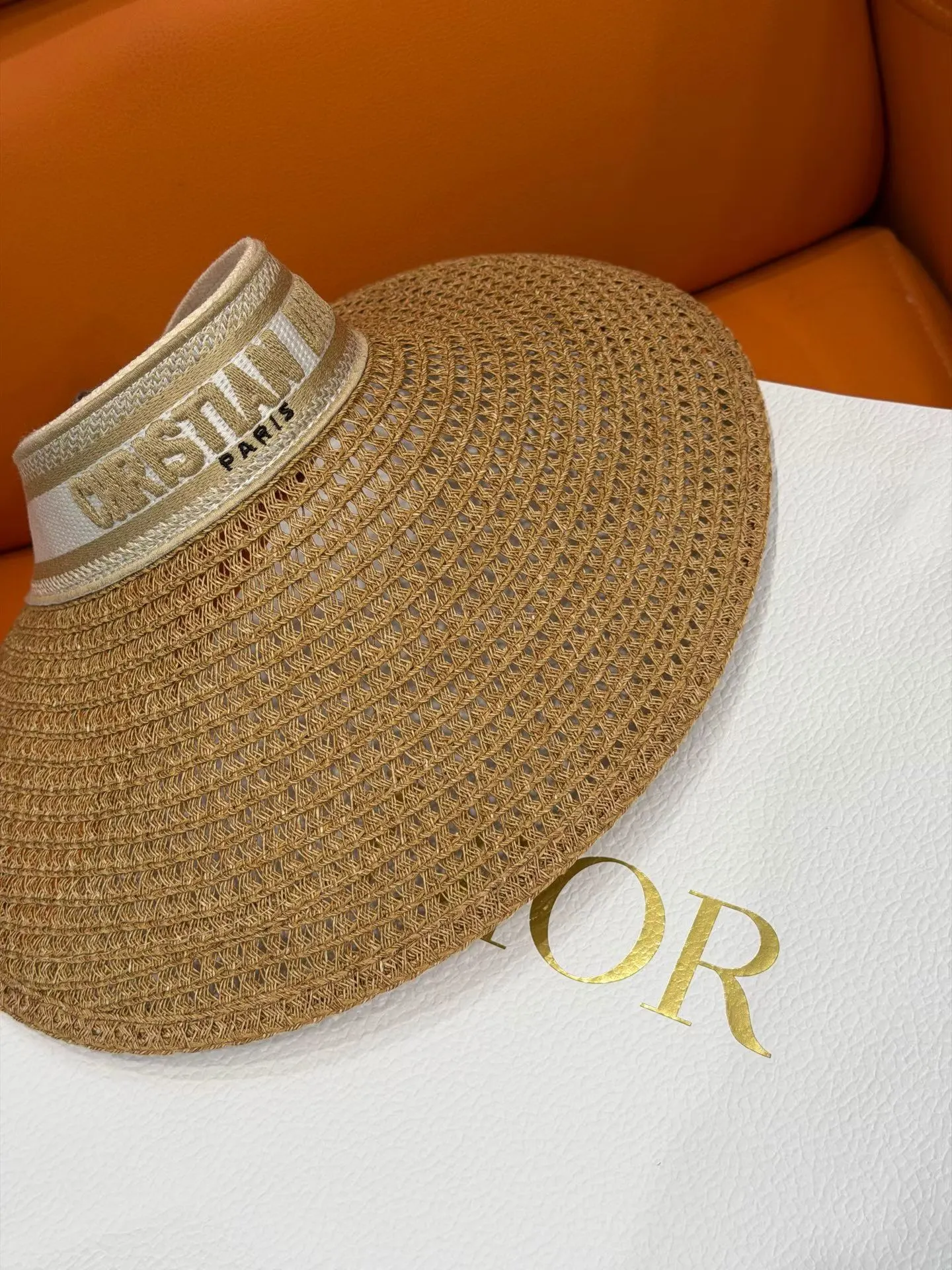 Dior 草編宽檐遮陽帽 度假 帽子