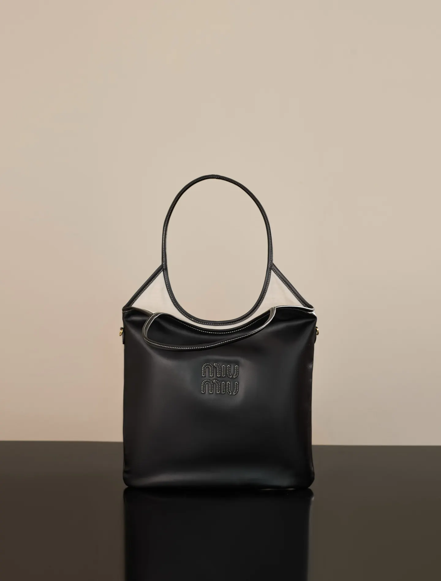Gold Tote Bag Leather