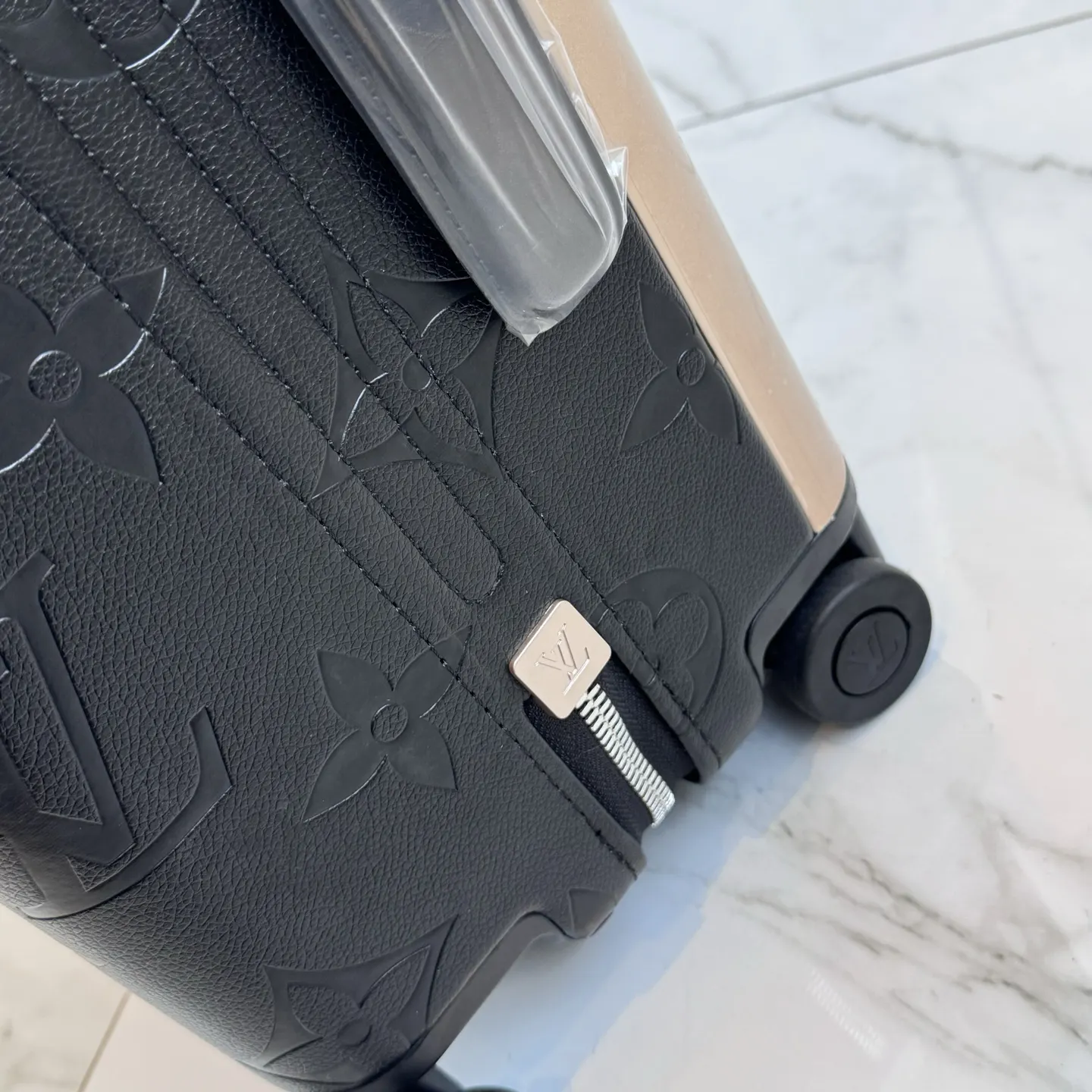 LV 黑色 老花 帆布 ｜ 版 HORIZON四轮拉杆箱 行李箱 黑色 旅行拉杆款 輕便出行款