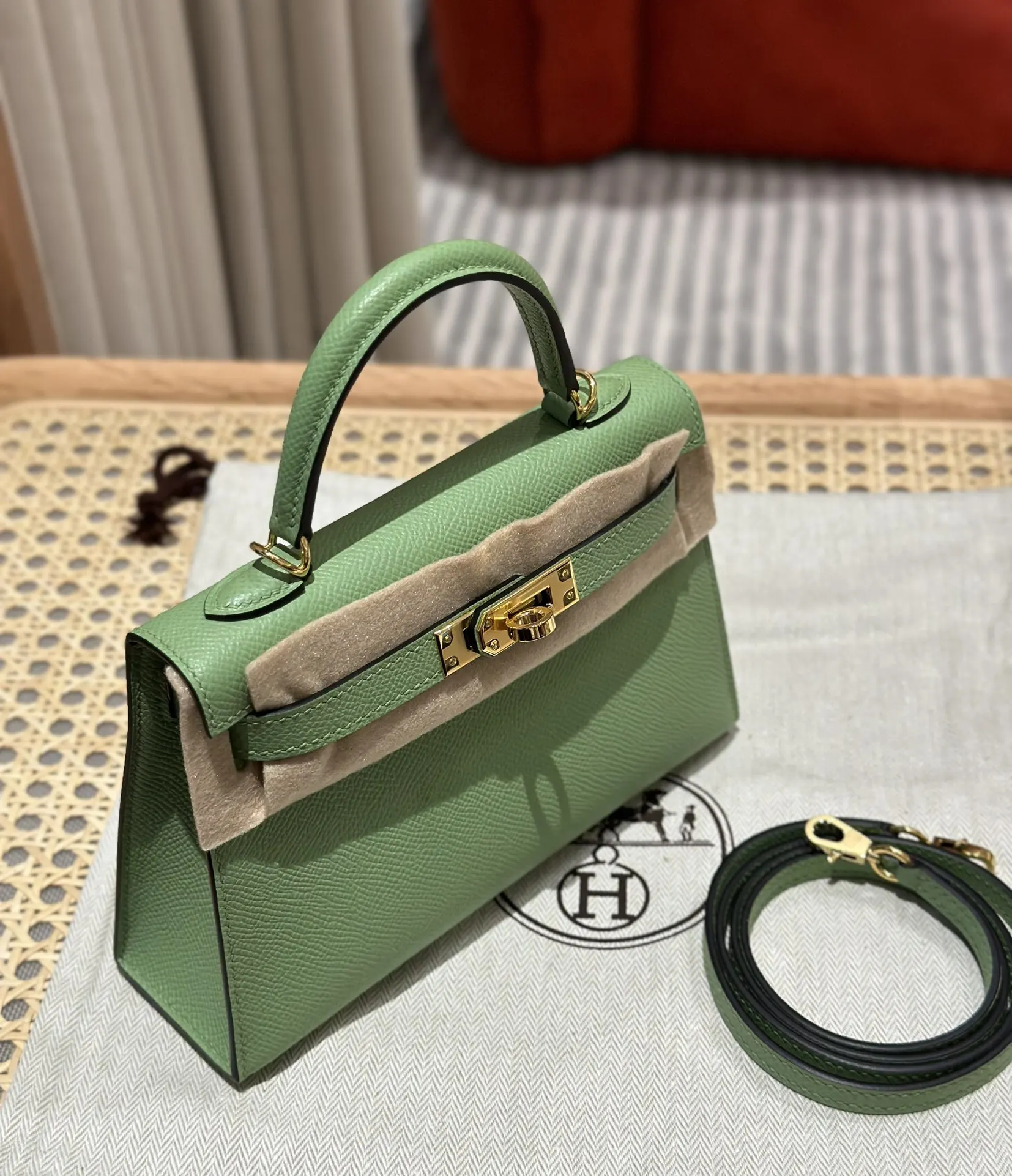 Hermès Kelly Leather Crossbody Bag Classic