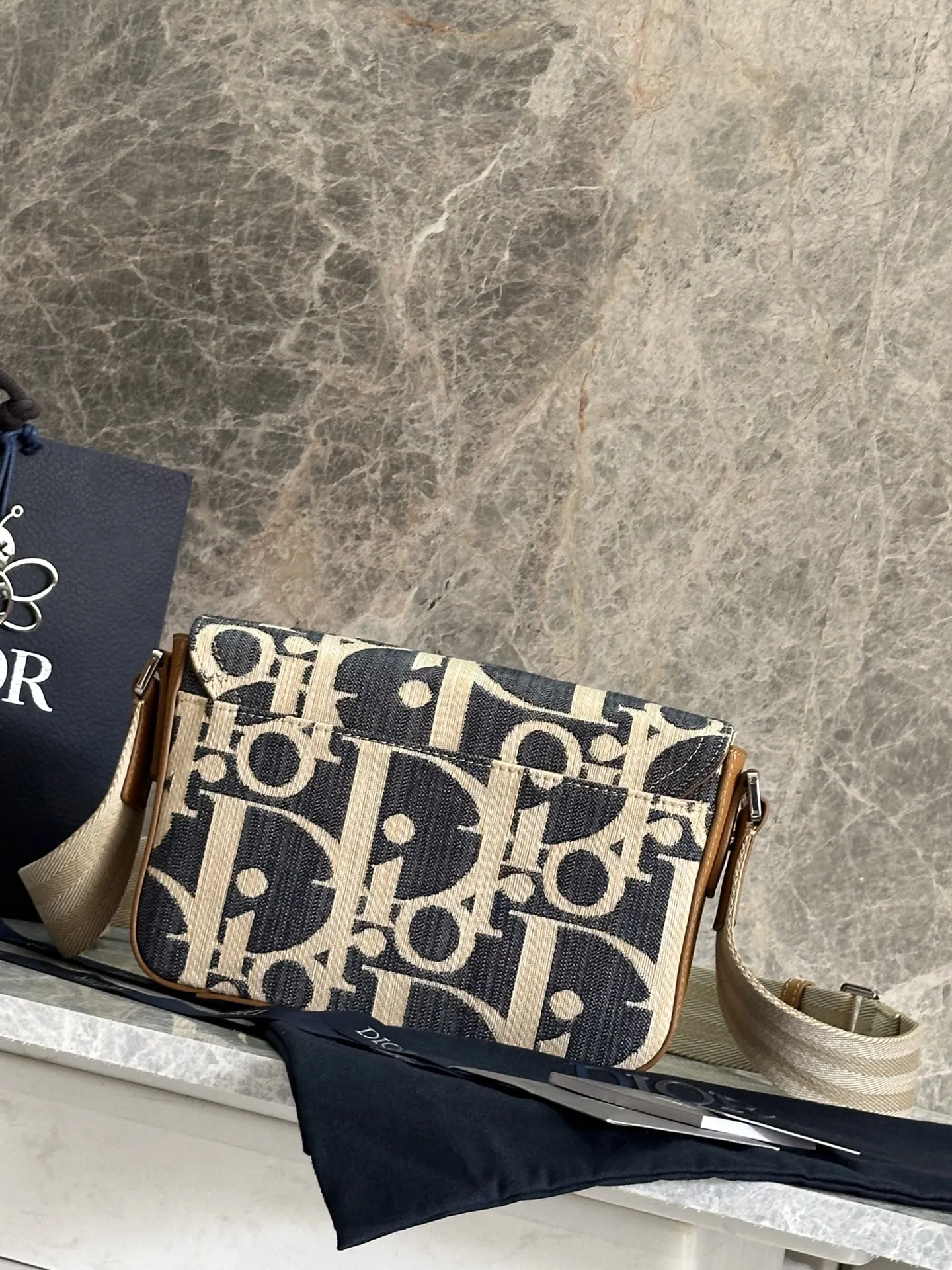 Dior Saddle Brown Leather Handbag