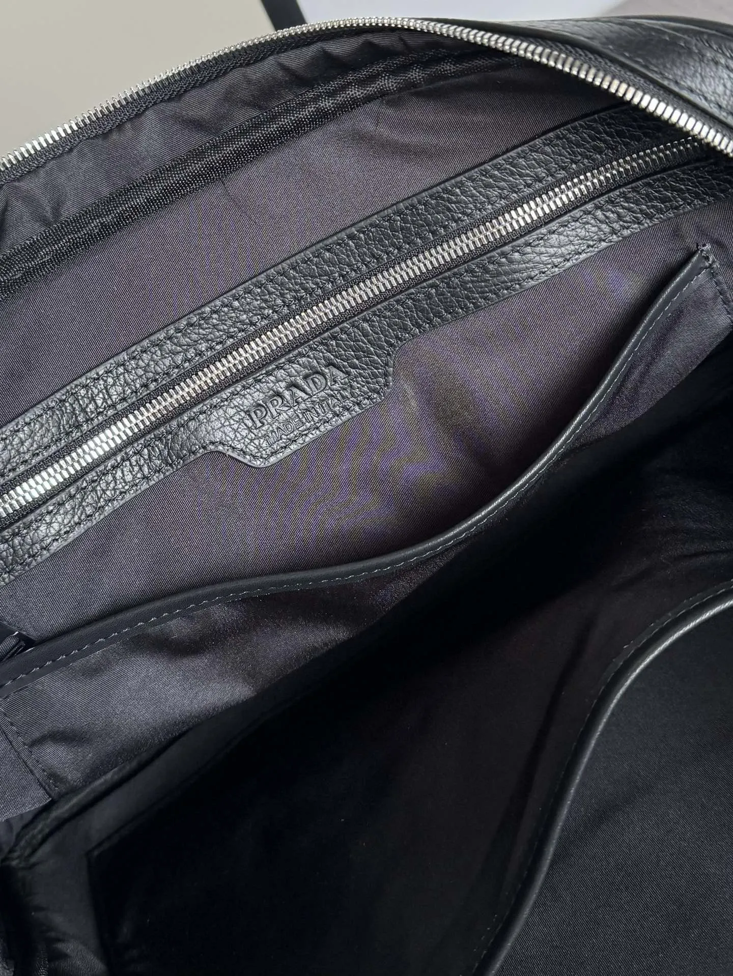 Prada Black Briefcase Business Commuter Leather