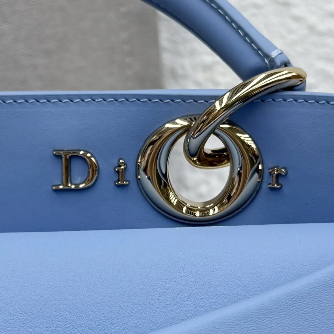 Dior Lady Dior Lady 蓝色手提斜挎包 小号