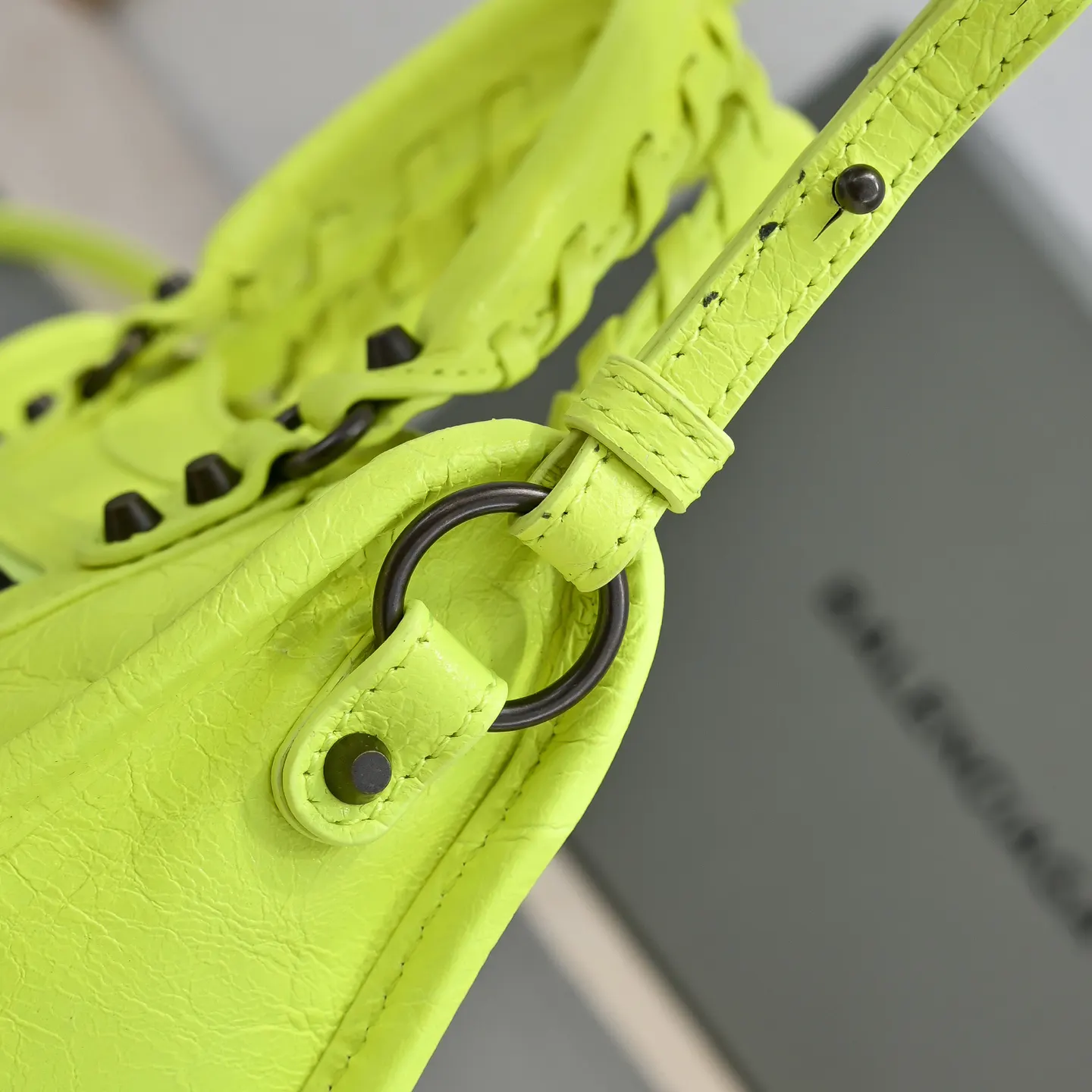 Balenciaga City Le 荧光绿 手提包 经典手提