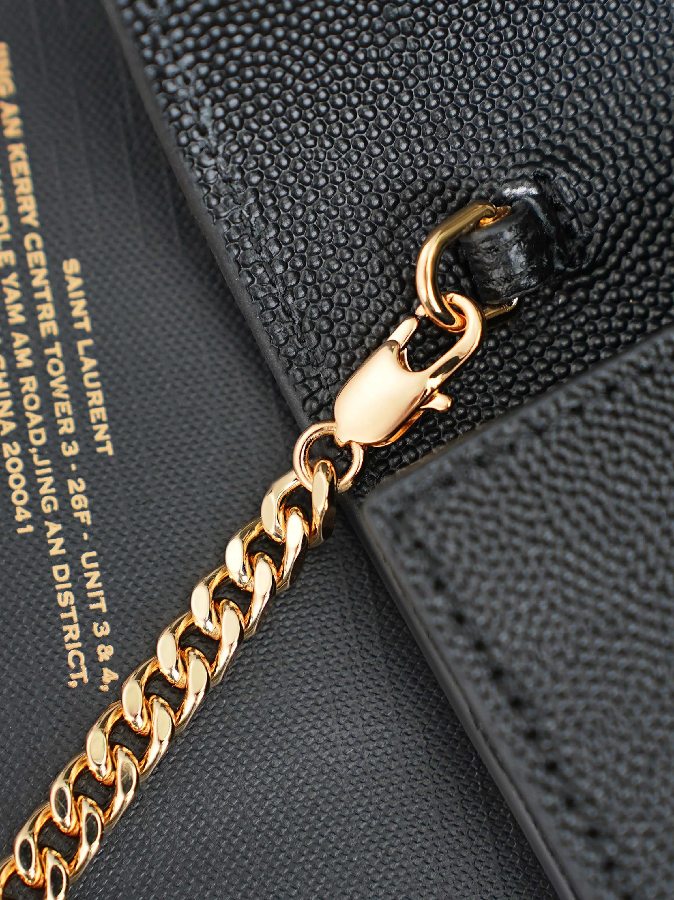Black Chain Bag Leather