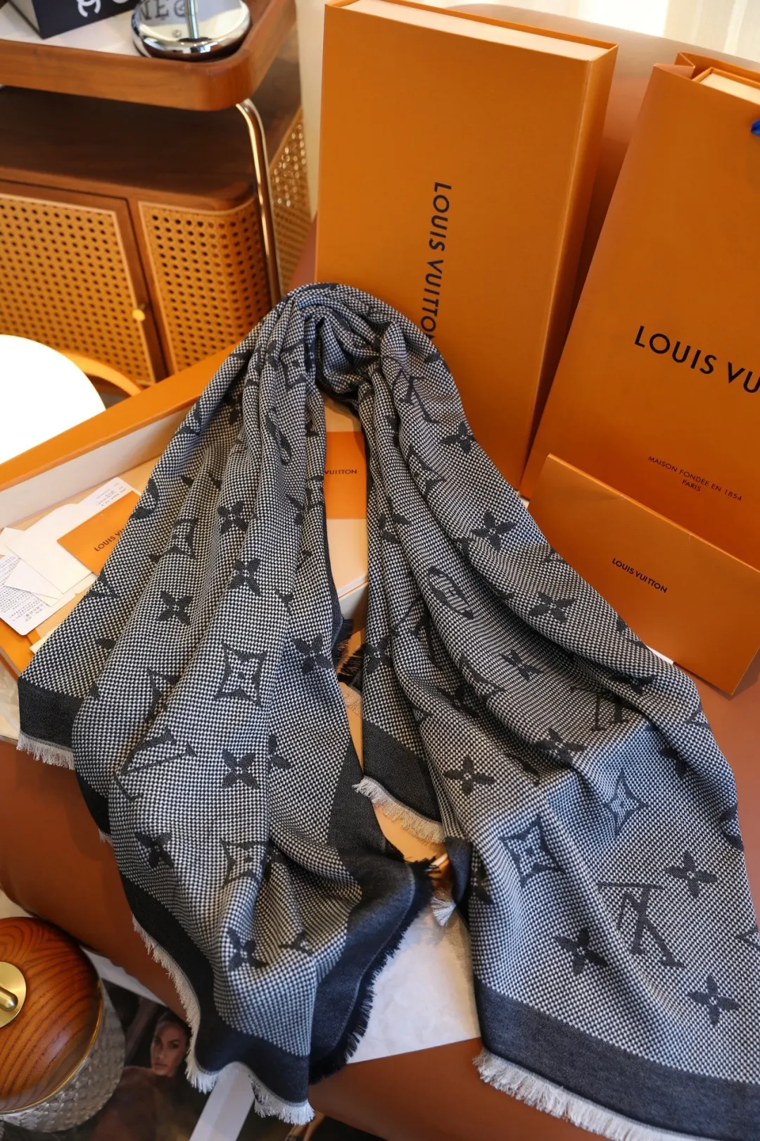LV Mo披肩 保暖披肩款