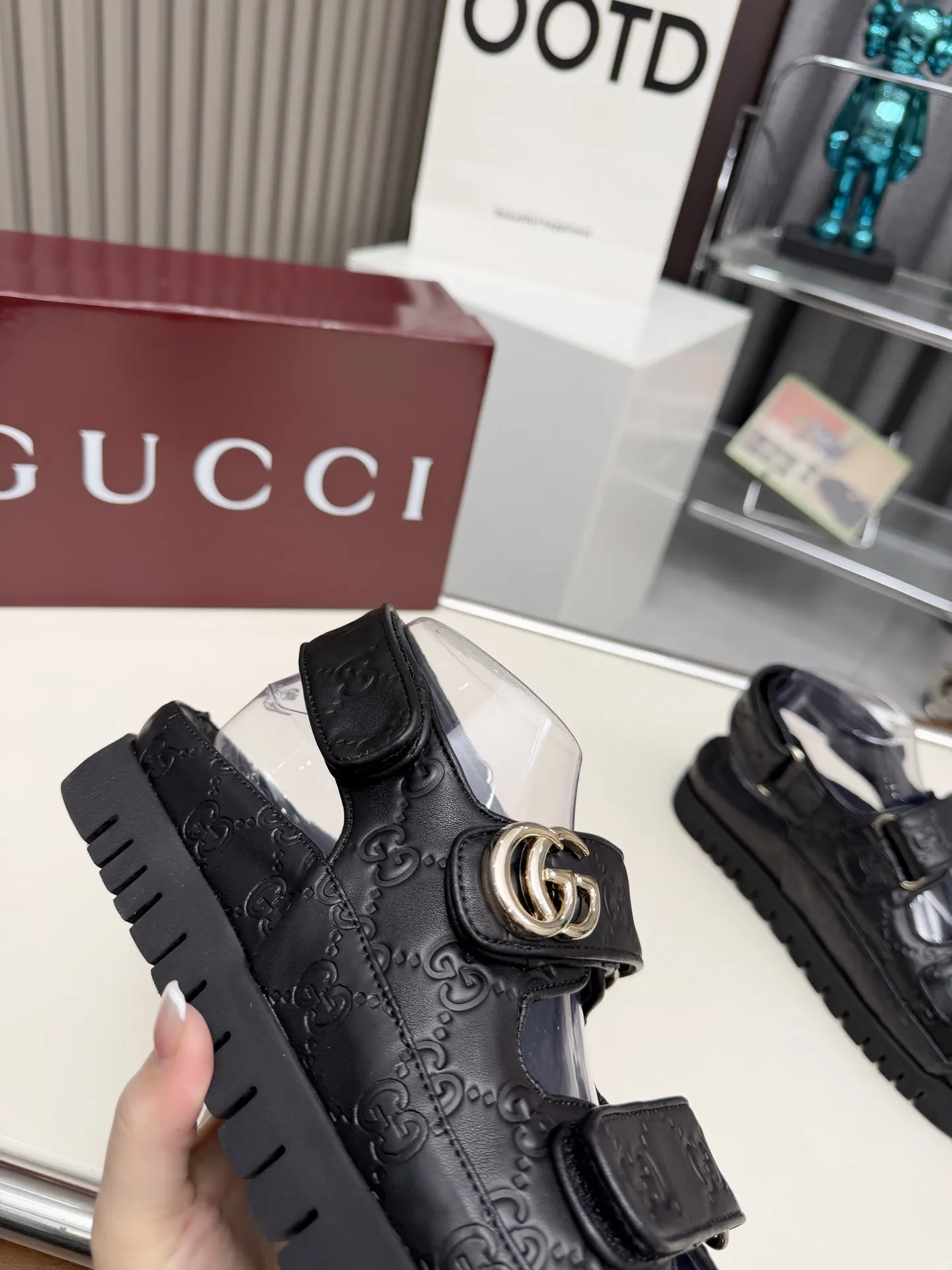 Gucci Horsebit 黑色 拖鞋