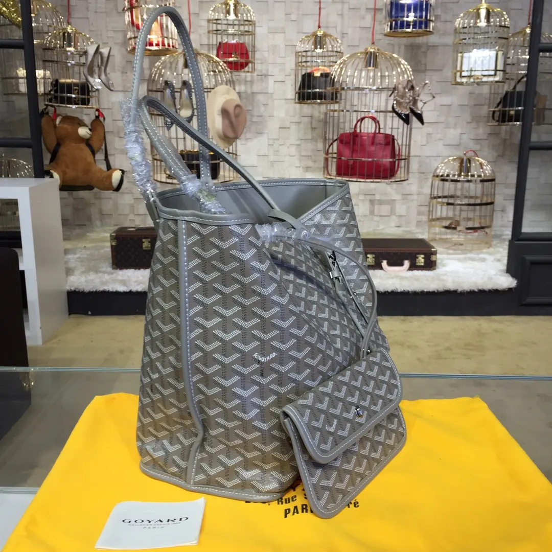 Goyard 戈雅 双面可用 充满法式优雅 订制Y字母涂鸦料 皮轻 旅行包 大容量旅行款