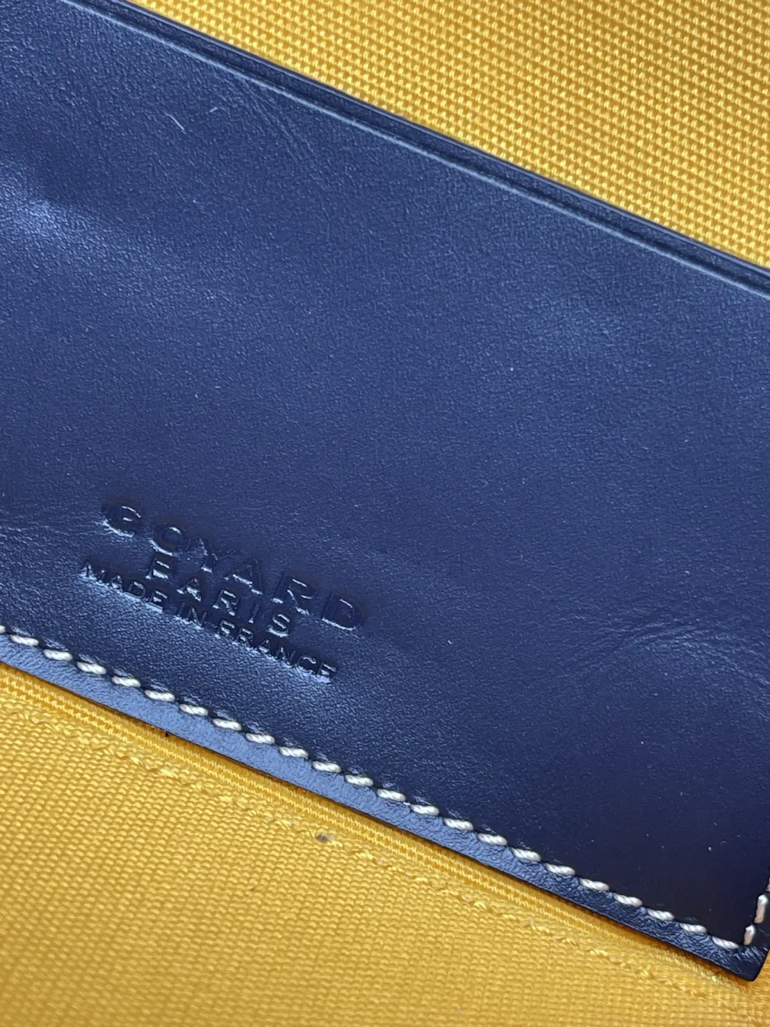 Goyard 蓝色 深蓝 小牛皮 化妆包 便携收纳款