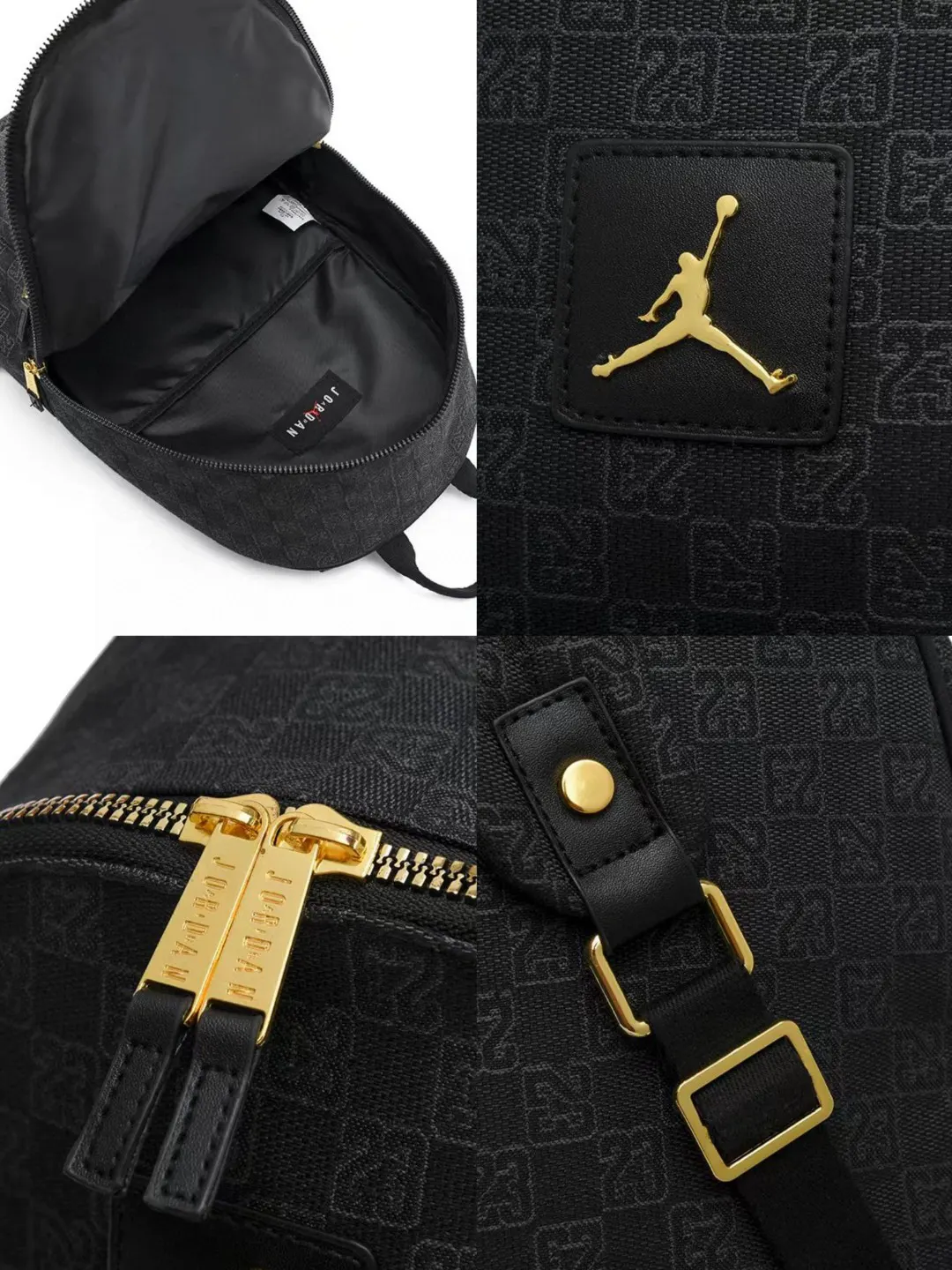 Black Monogram Shoulder Bag Canvas