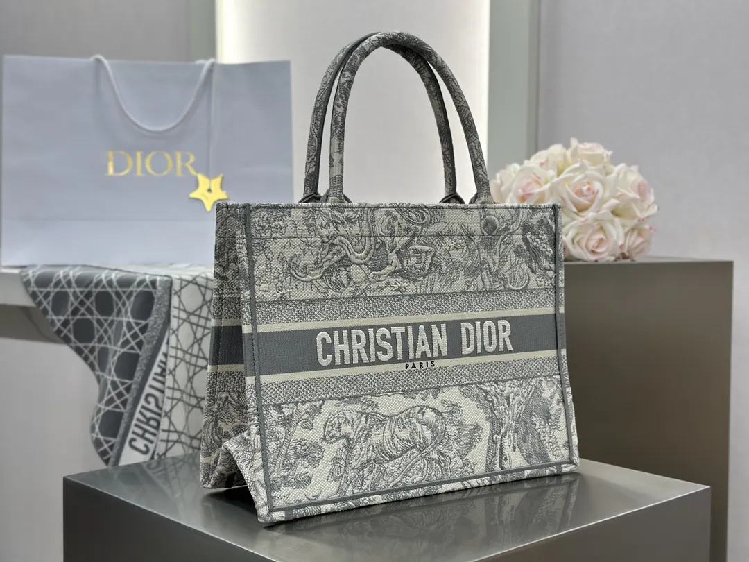 Gray Tote Bag